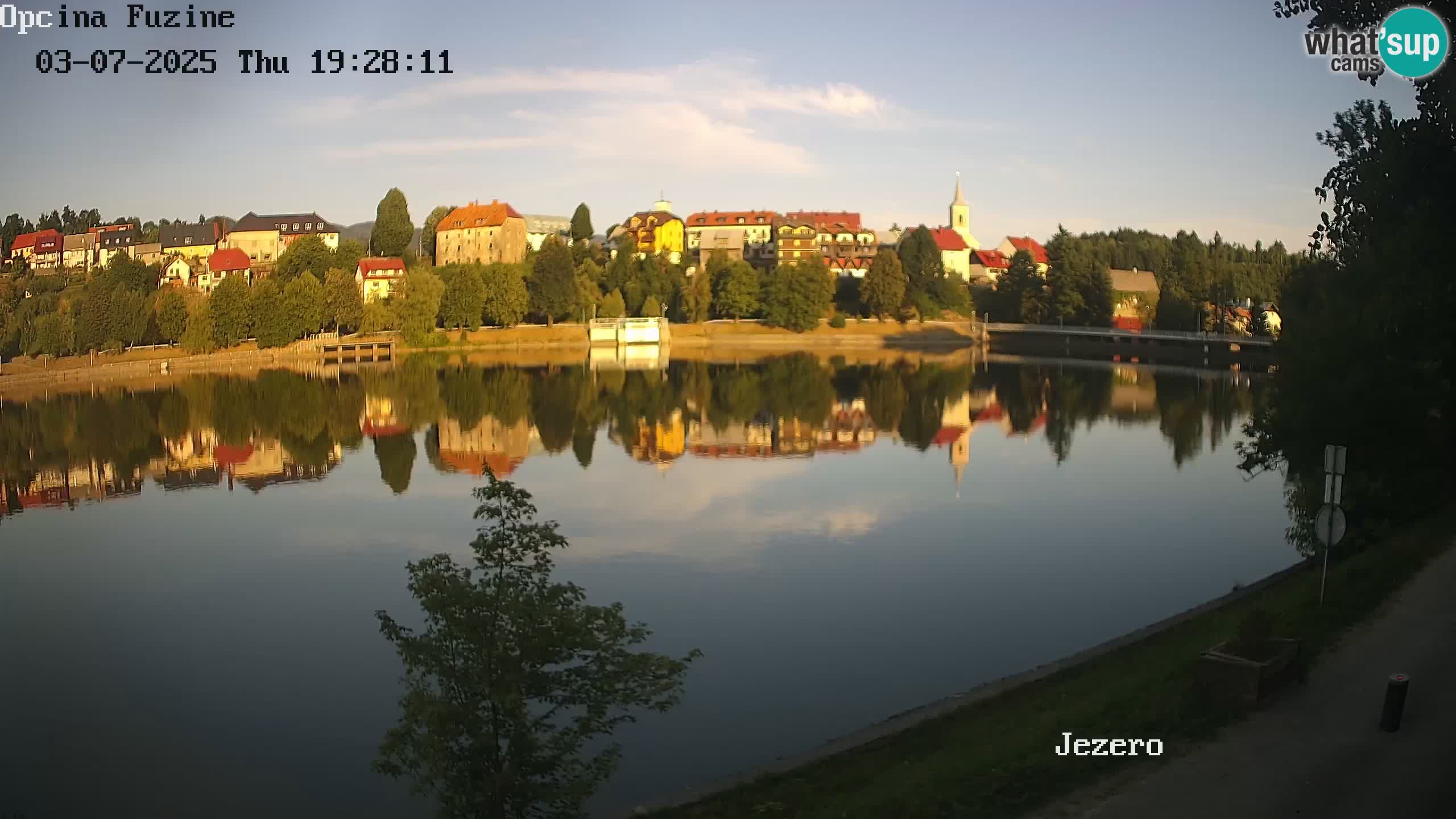 Bajersko Jezero web kamera Fužine
