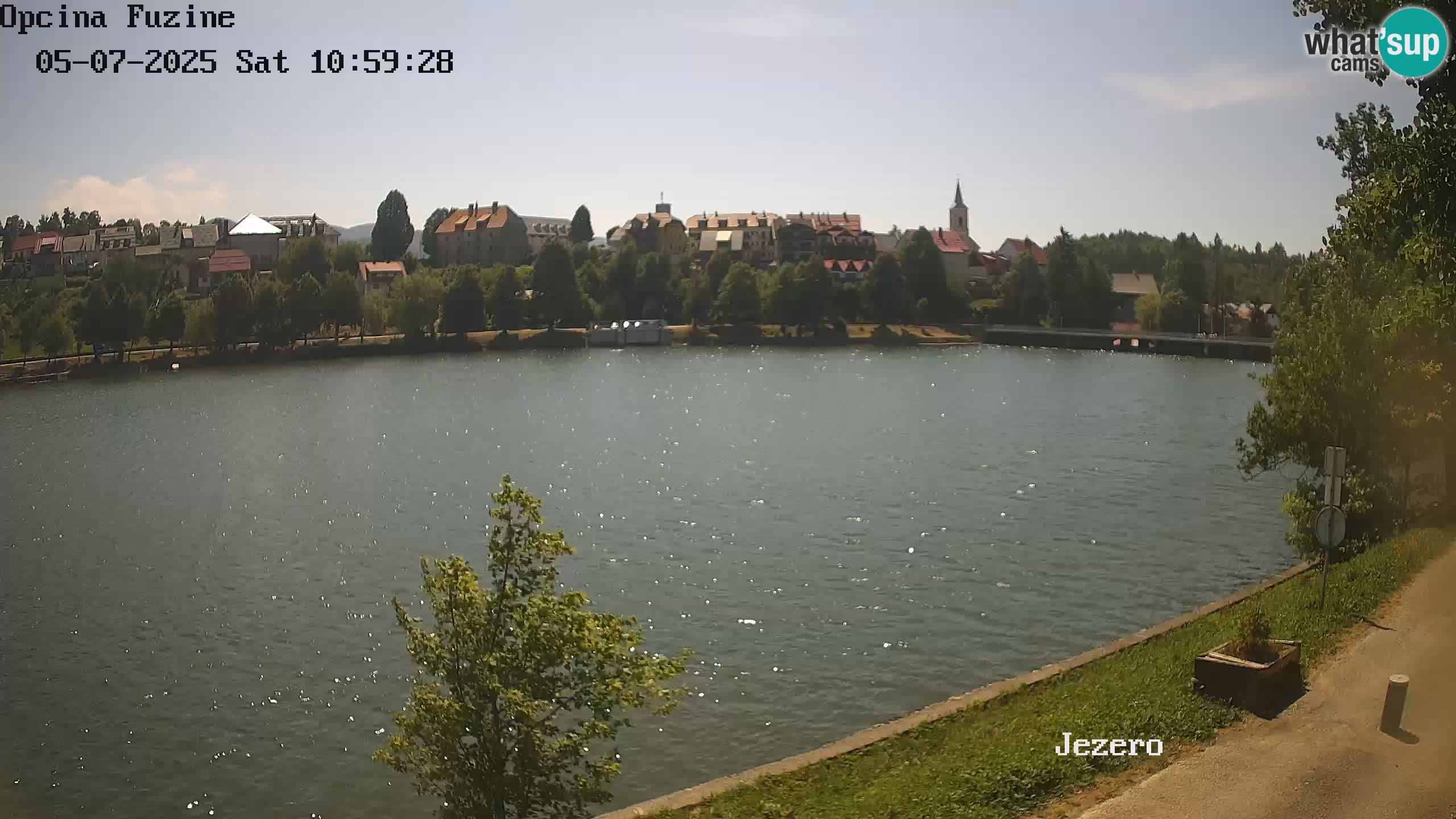 LIVE lago Bajer webcam Bajersko Jezero Fužine
