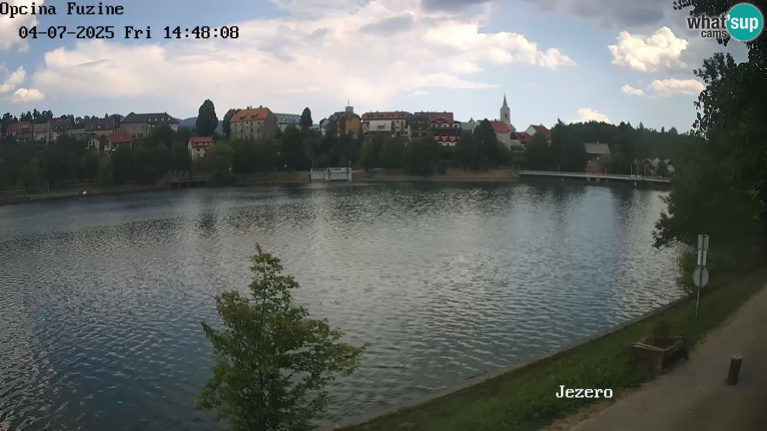 LIVE lago Bajer webcam Bajersko Jezero Fužine
