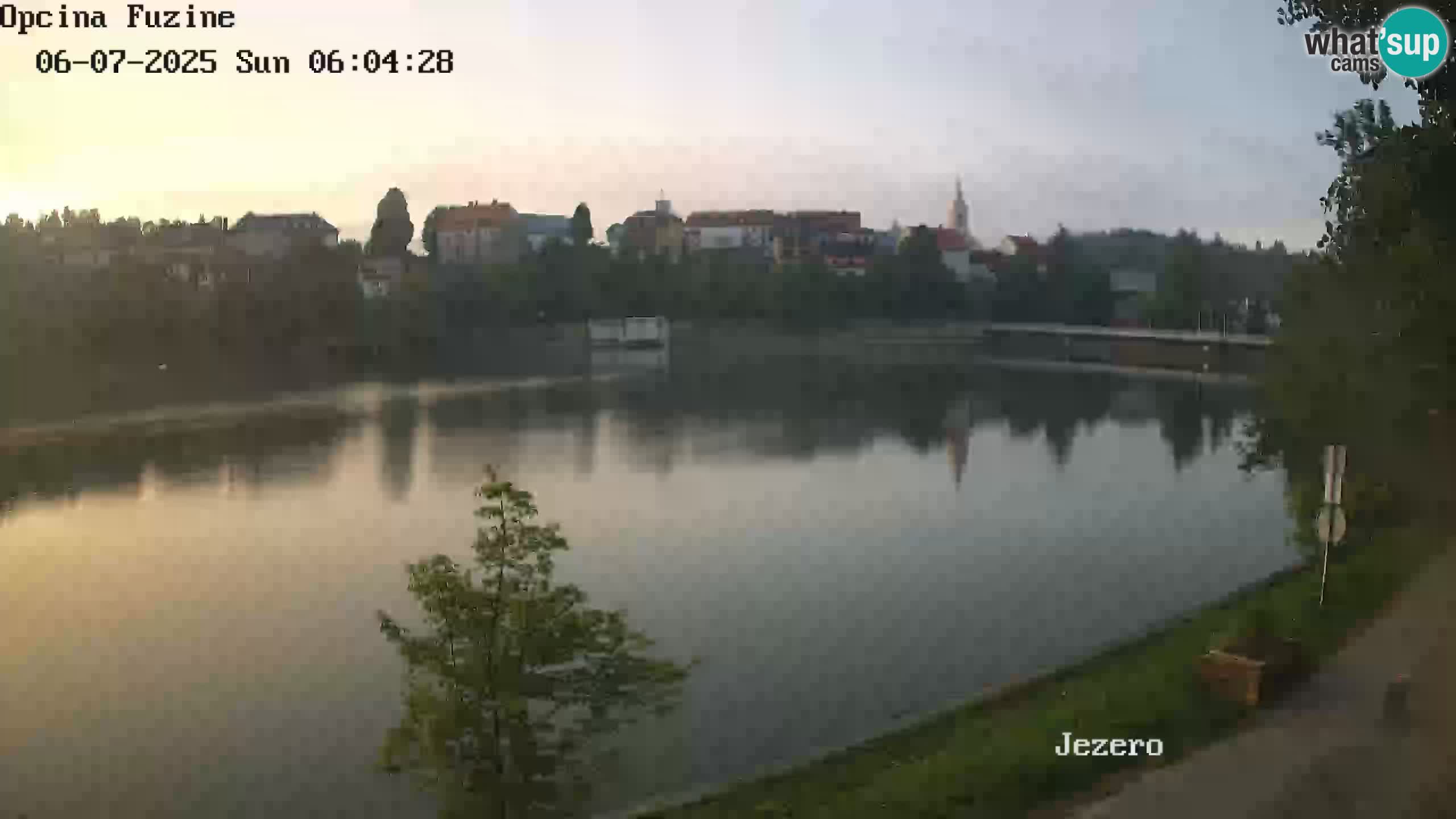 Bajersko Jezero web kamera Fužine