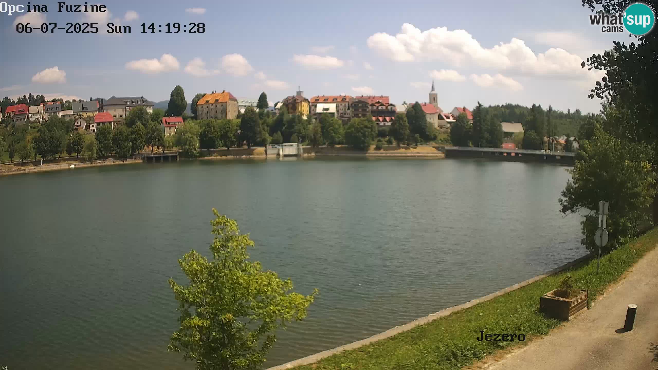 LIVE lago Bajer webcam Bajersko Jezero Fužine