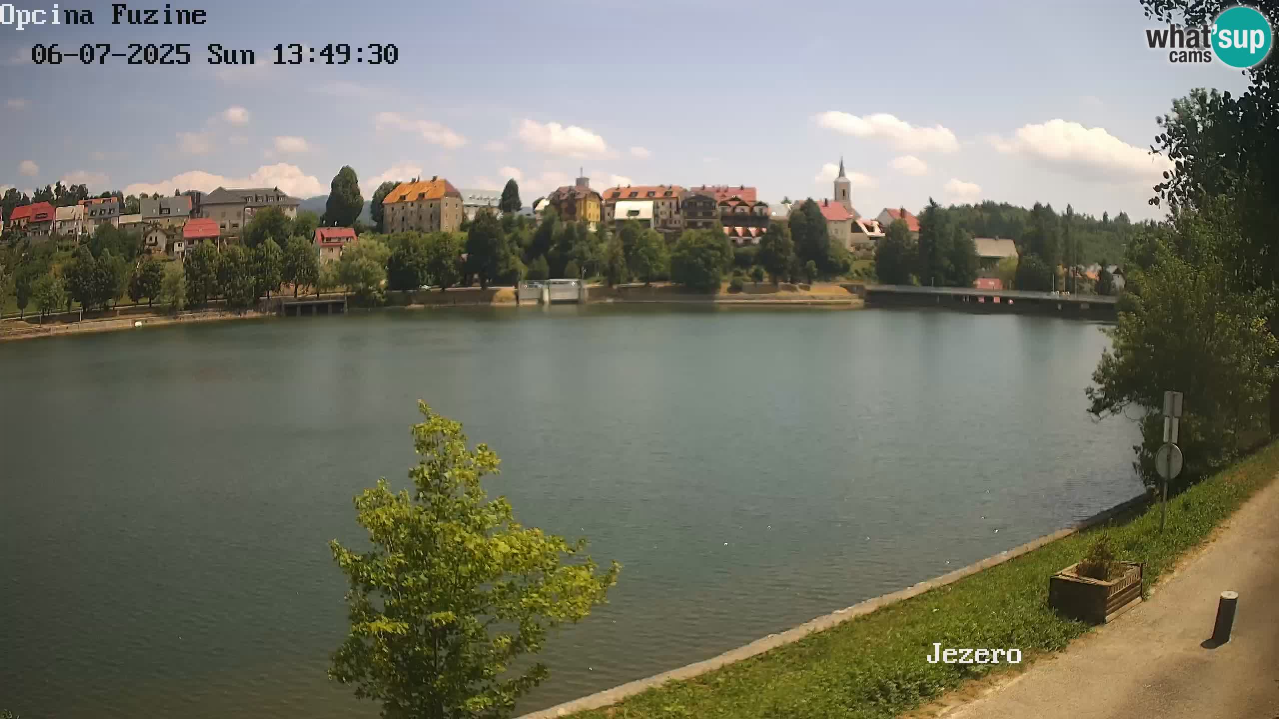 LIVE lago Bajer webcam Bajersko Jezero Fužine