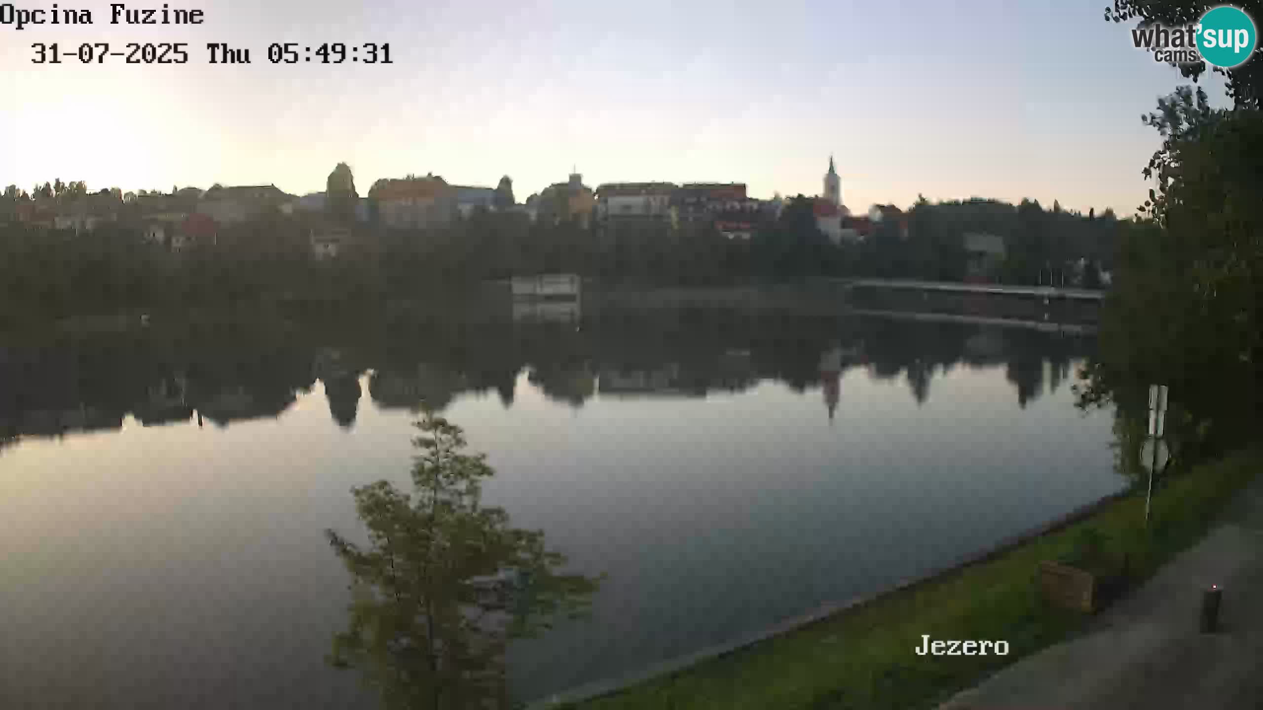 Bajersko Jezero web kamera Fužine
