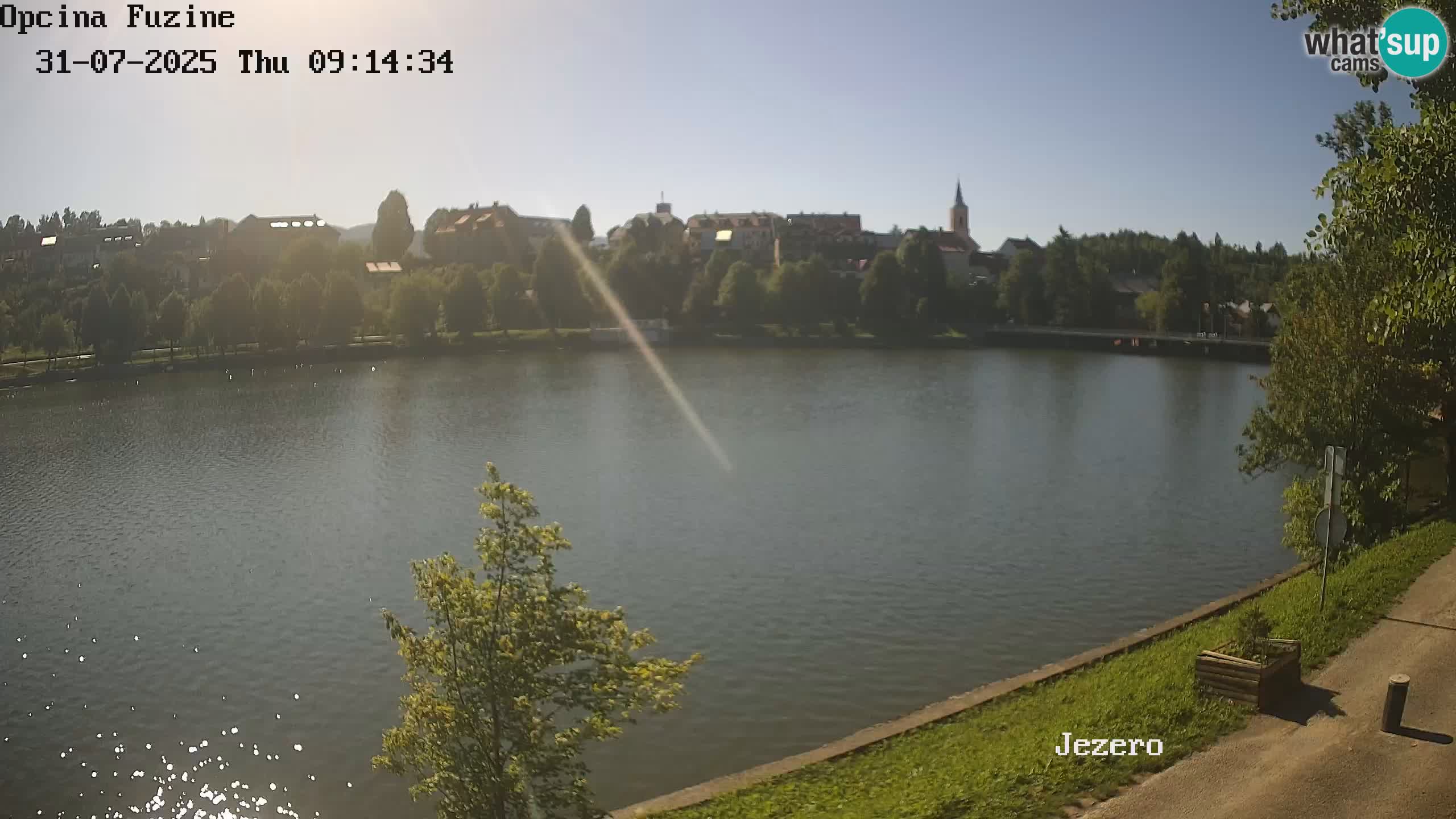 LIVE lago Bajer webcam Bajersko Jezero Fužine