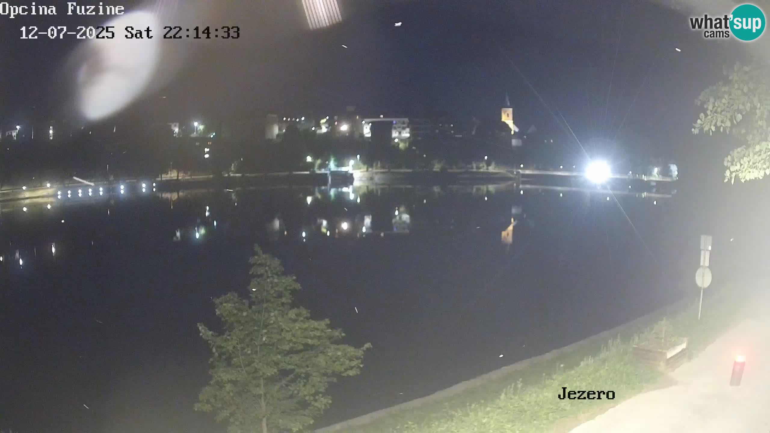 LIVE lago Bajer webcam Bajersko Jezero Fužine