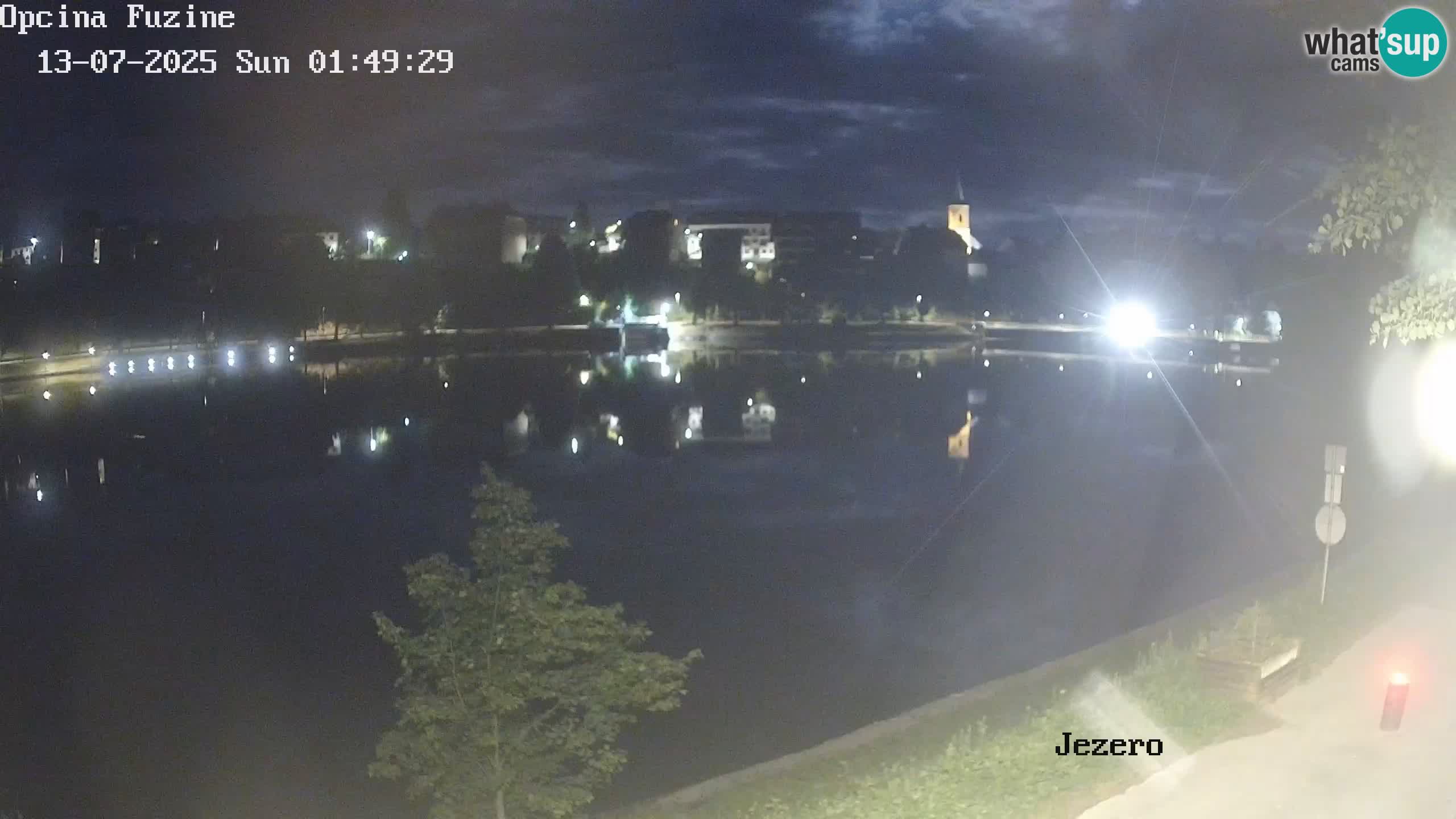 Bajersko Jezero web kamera Fužine