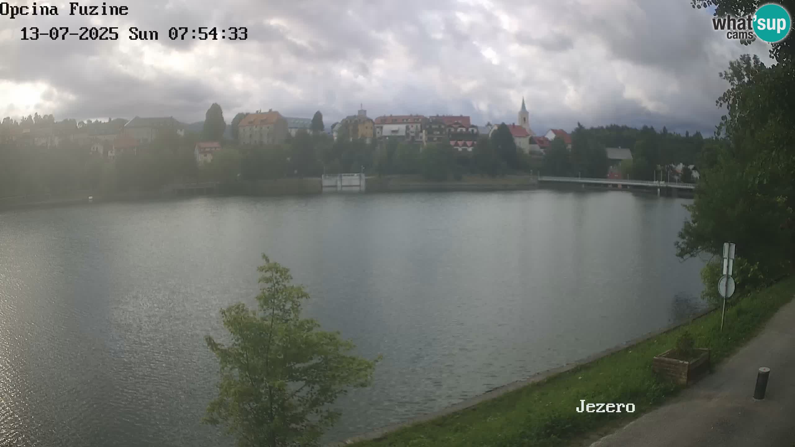 LIVE lago Bajer webcam Bajersko Jezero Fužine