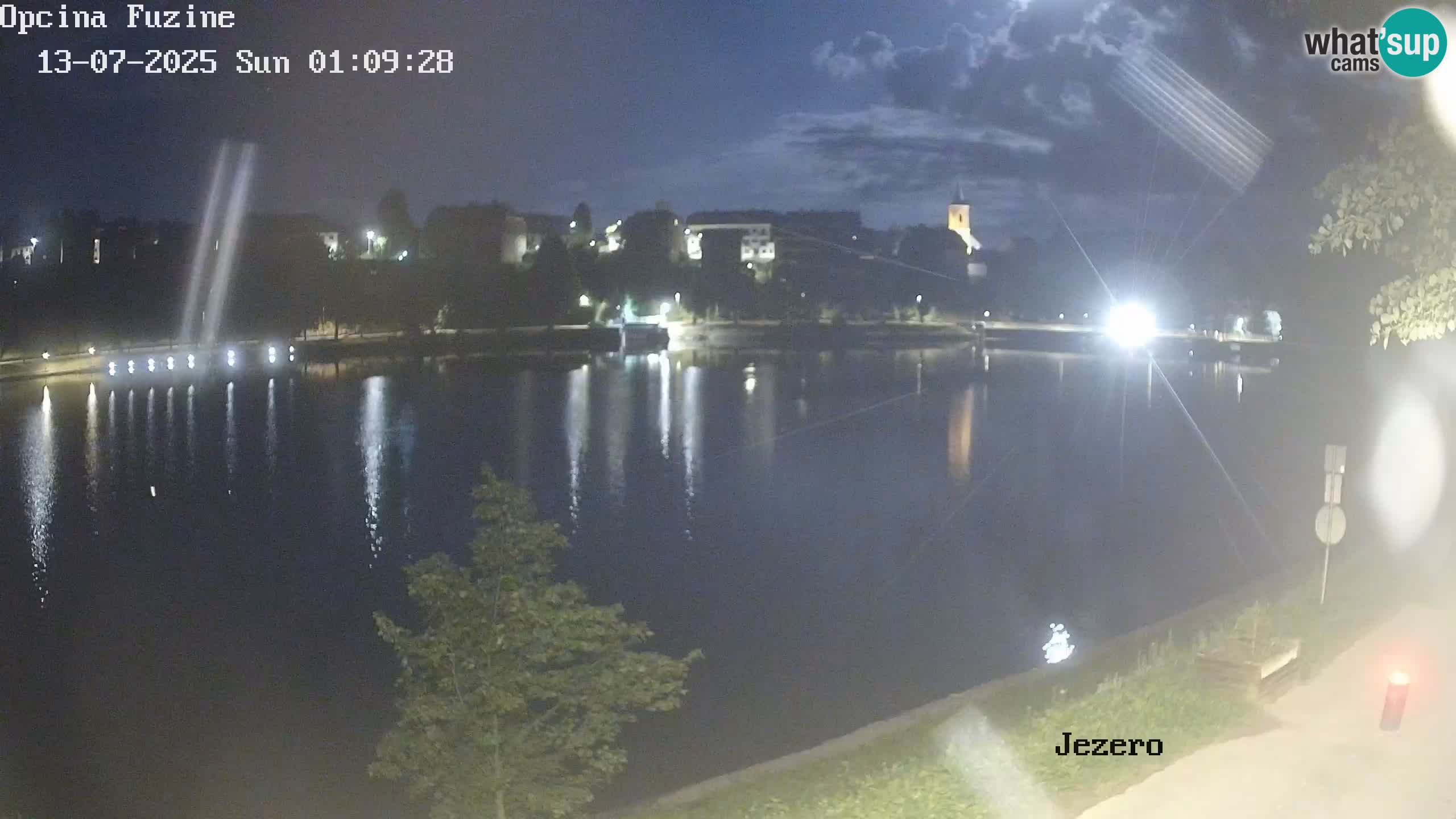 LIVE lago Bajer webcam Bajersko Jezero Fužine