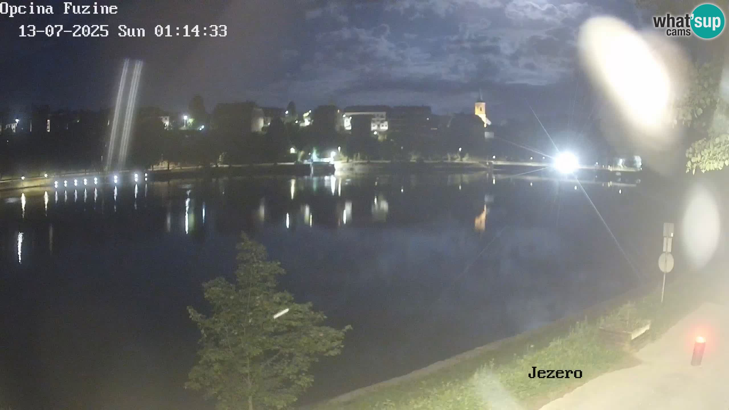 LIVE lago Bajer webcam Bajersko Jezero Fužine