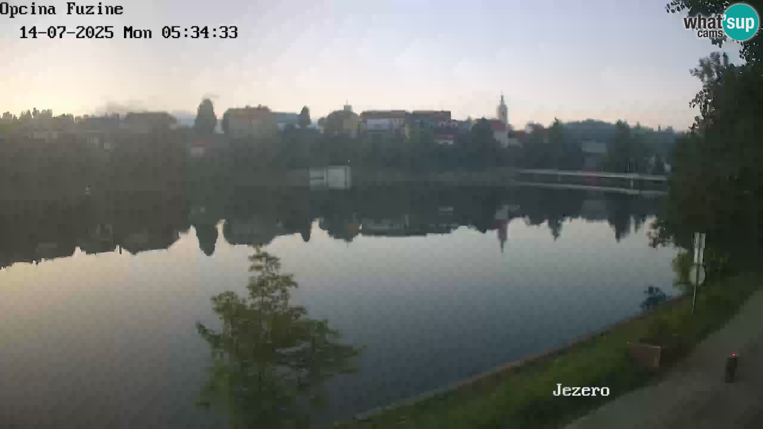 LIVE lago Bajer webcam Bajersko Jezero Fužine