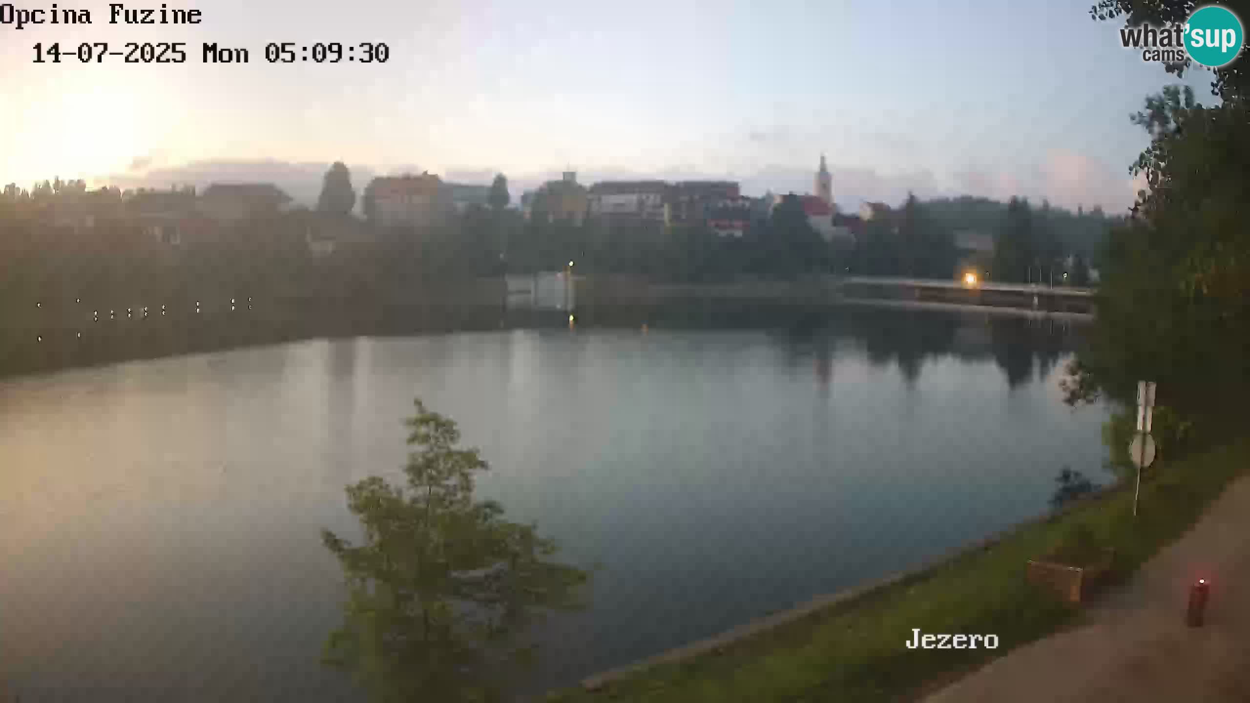 LIVE lago Bajer webcam Bajersko Jezero Fužine