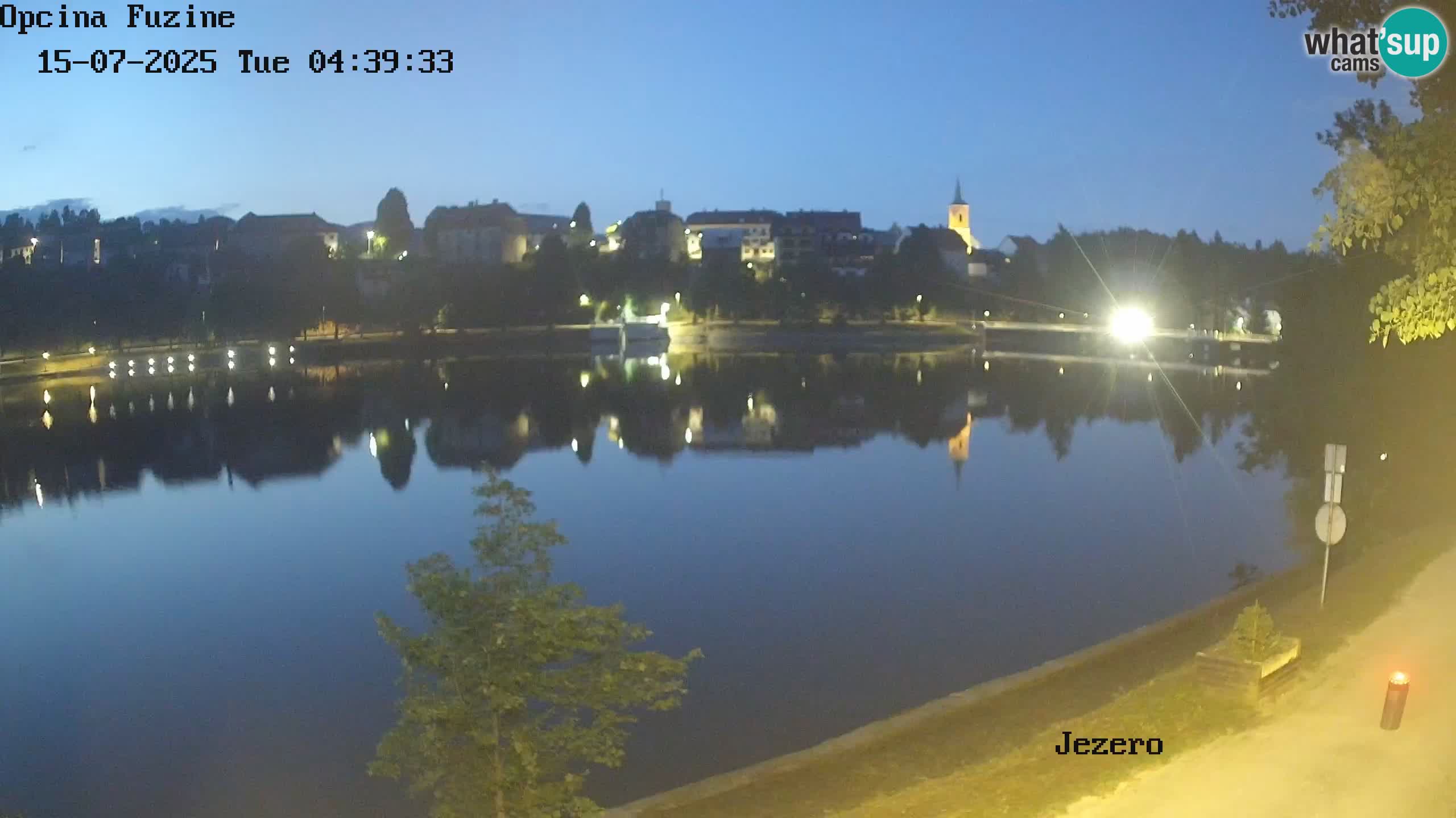 LIVE lago Bajer webcam Bajersko Jezero Fužine