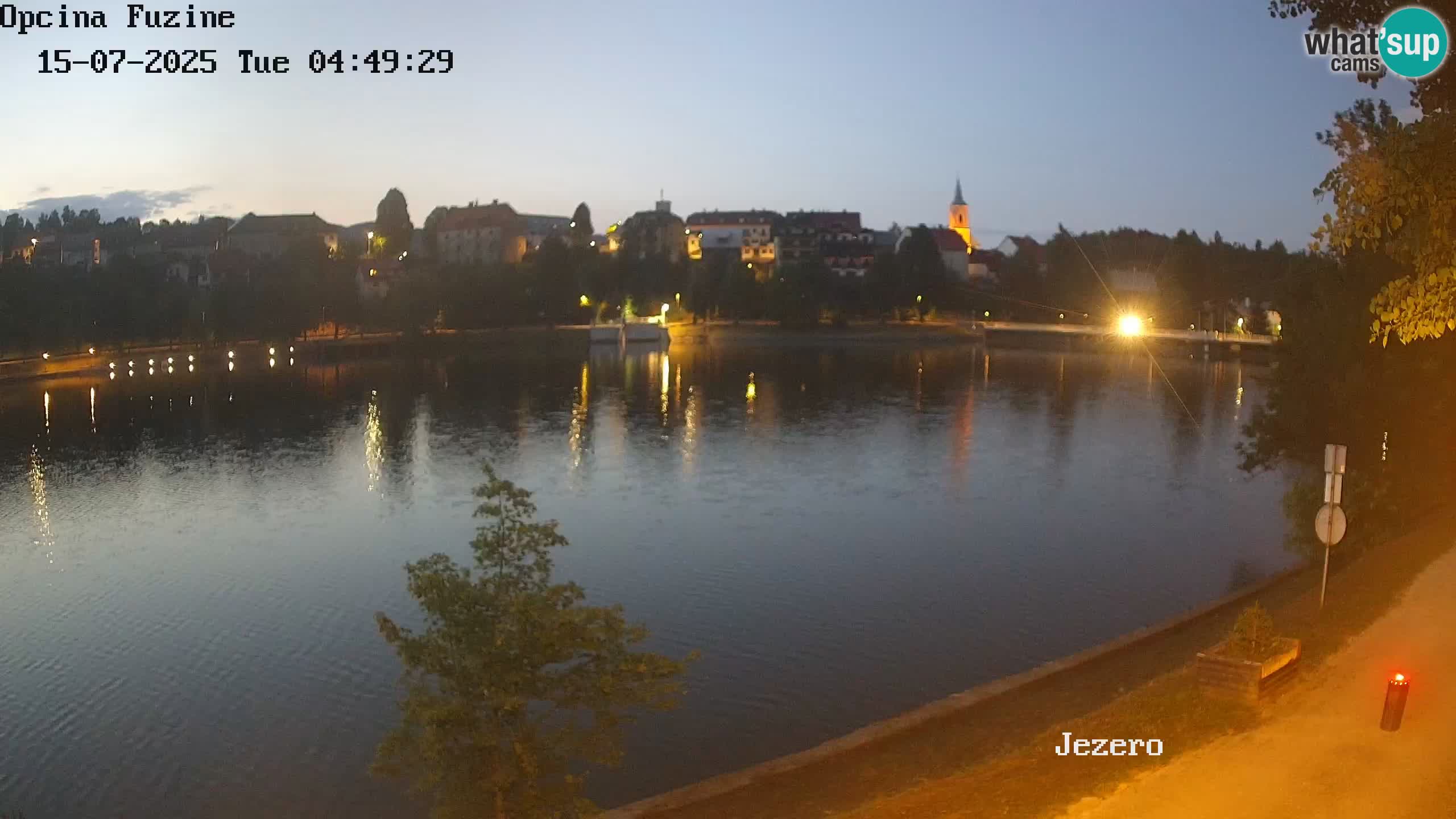 Bajersko Jezero web kamera Fužine
