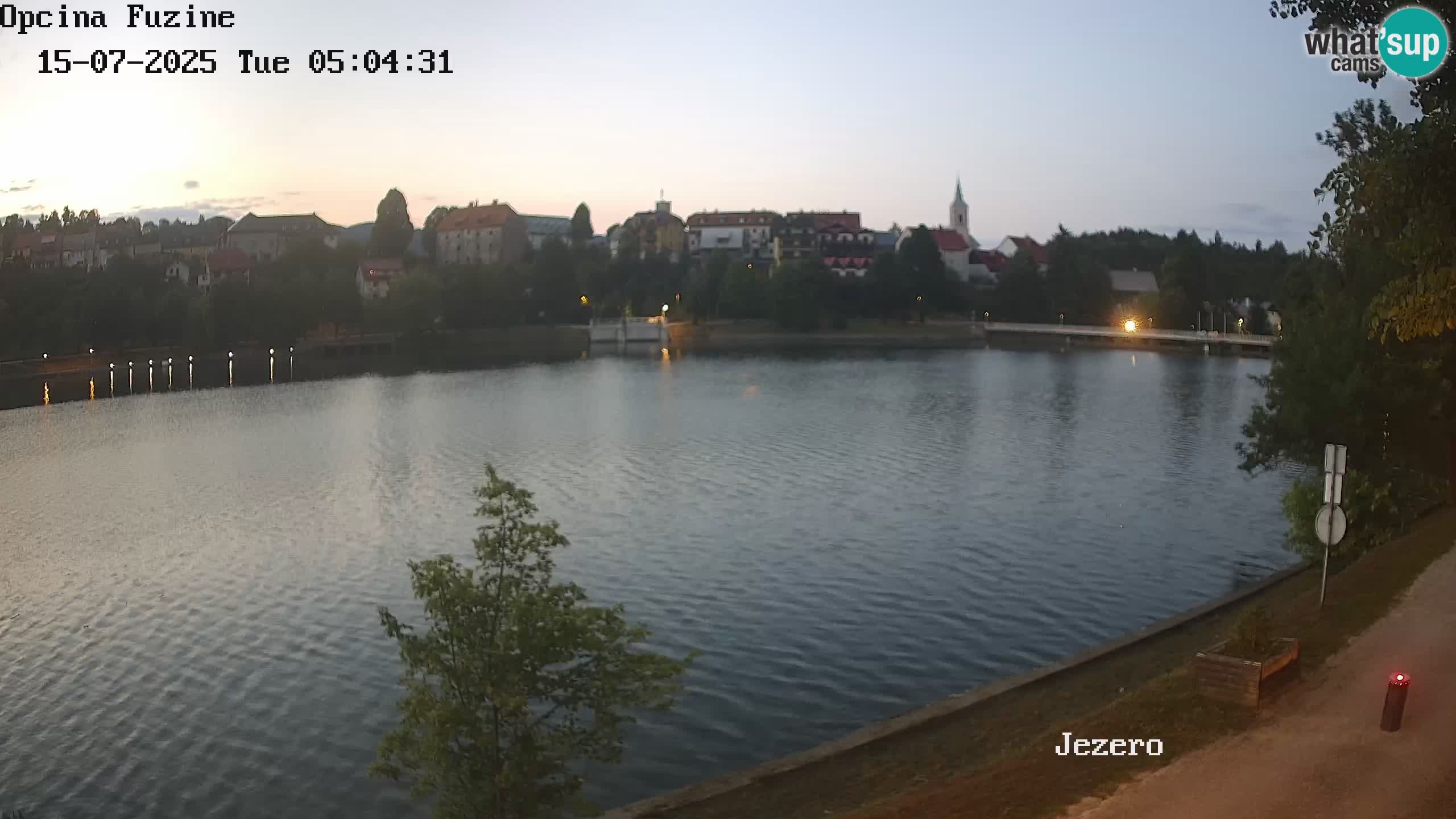 LIVE Lake Bajer livecam Bajersko Jezero Fužine