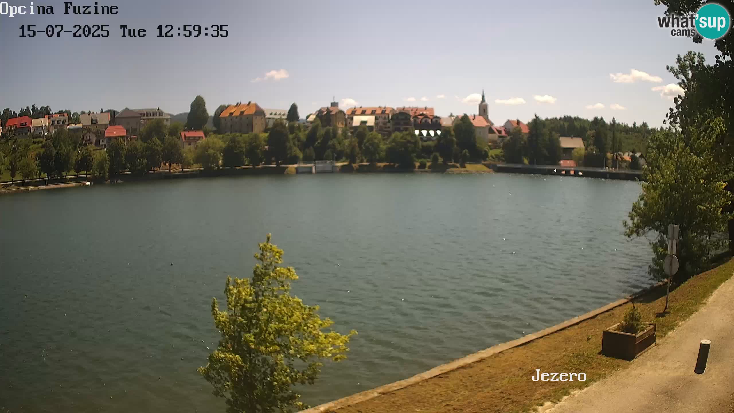 Bajersko Jezero web kamera Fužine