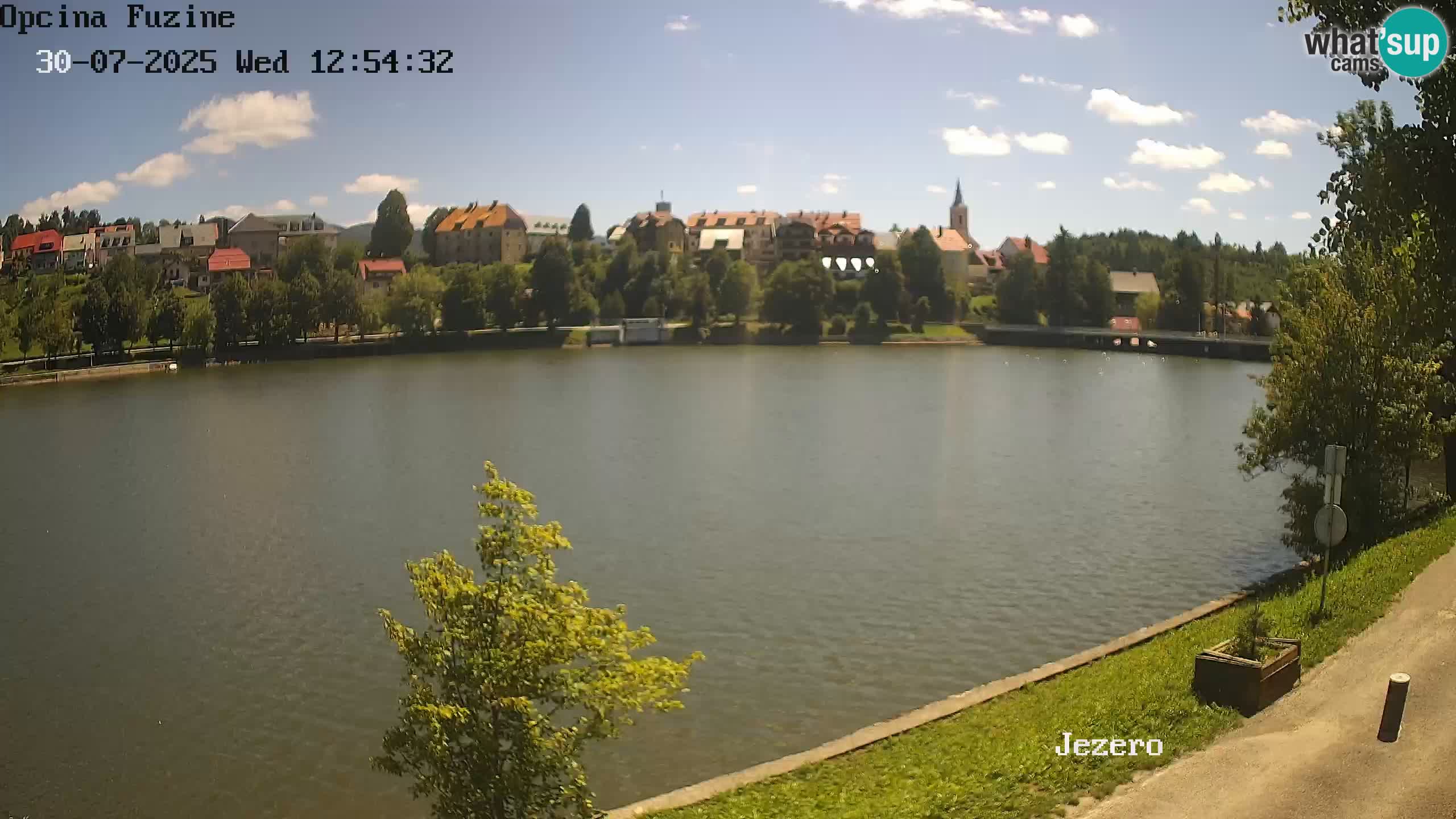 LIVE lago Bajer webcam Bajersko Jezero Fužine
