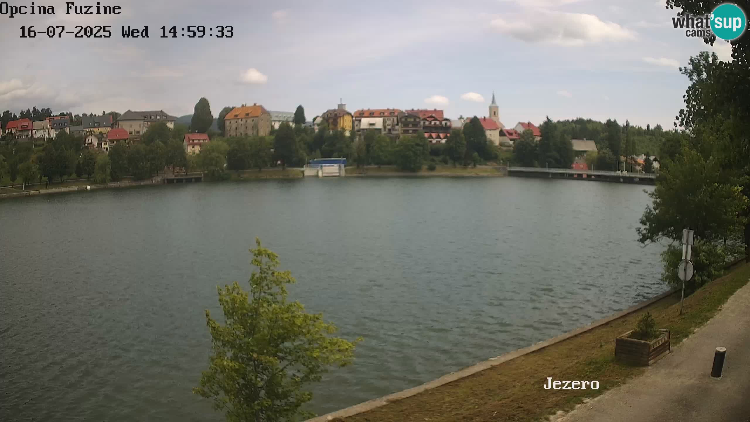 LIVE Lake Bajer livecam Bajersko Jezero Fužine