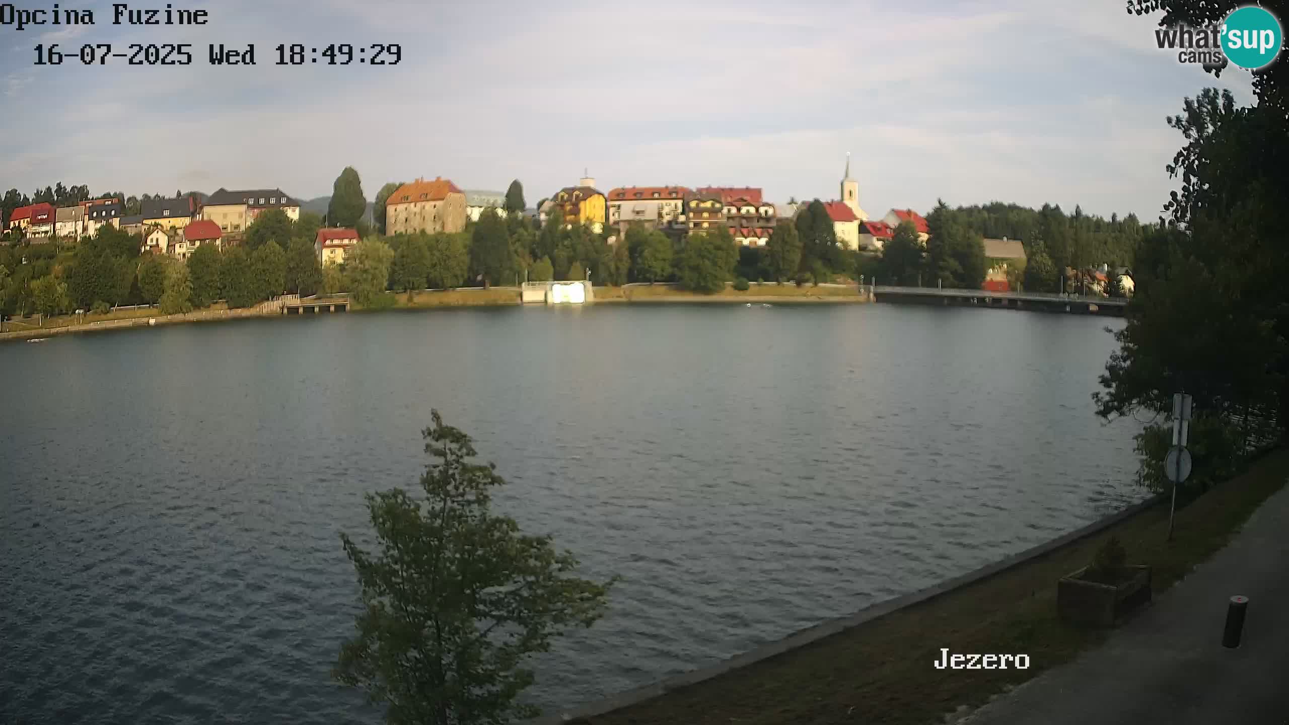 LIVE lago Bajer webcam Bajersko Jezero Fužine