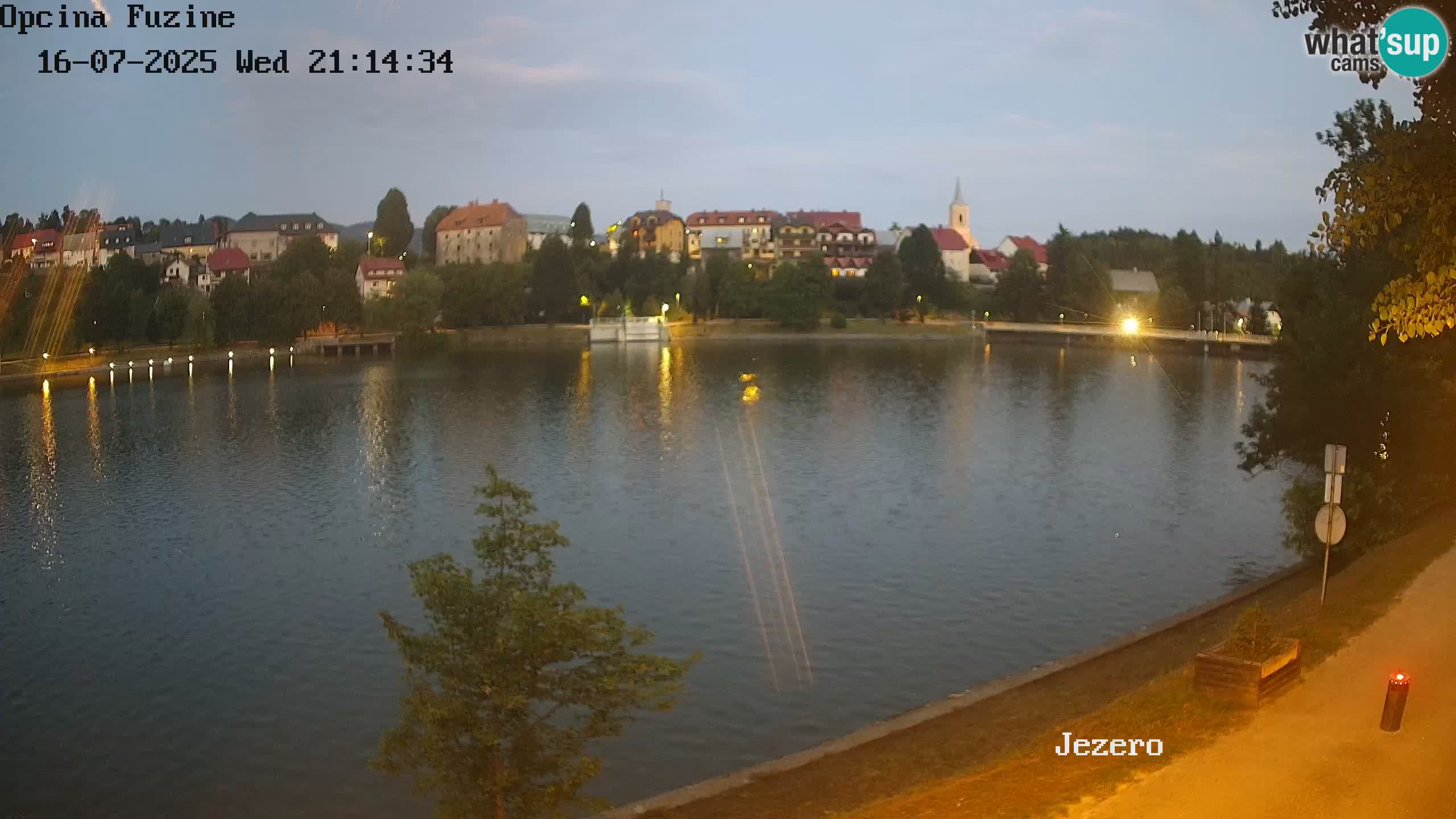 Bajersko Jezero web kamera Fužine