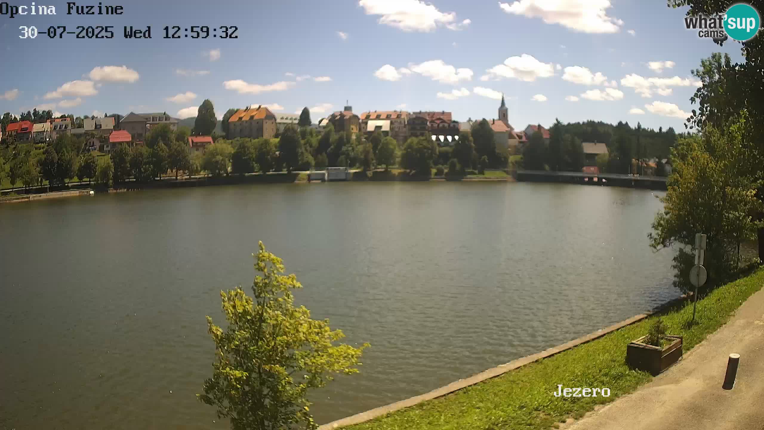 LIVE lago Bajer webcam Bajersko Jezero Fužine
