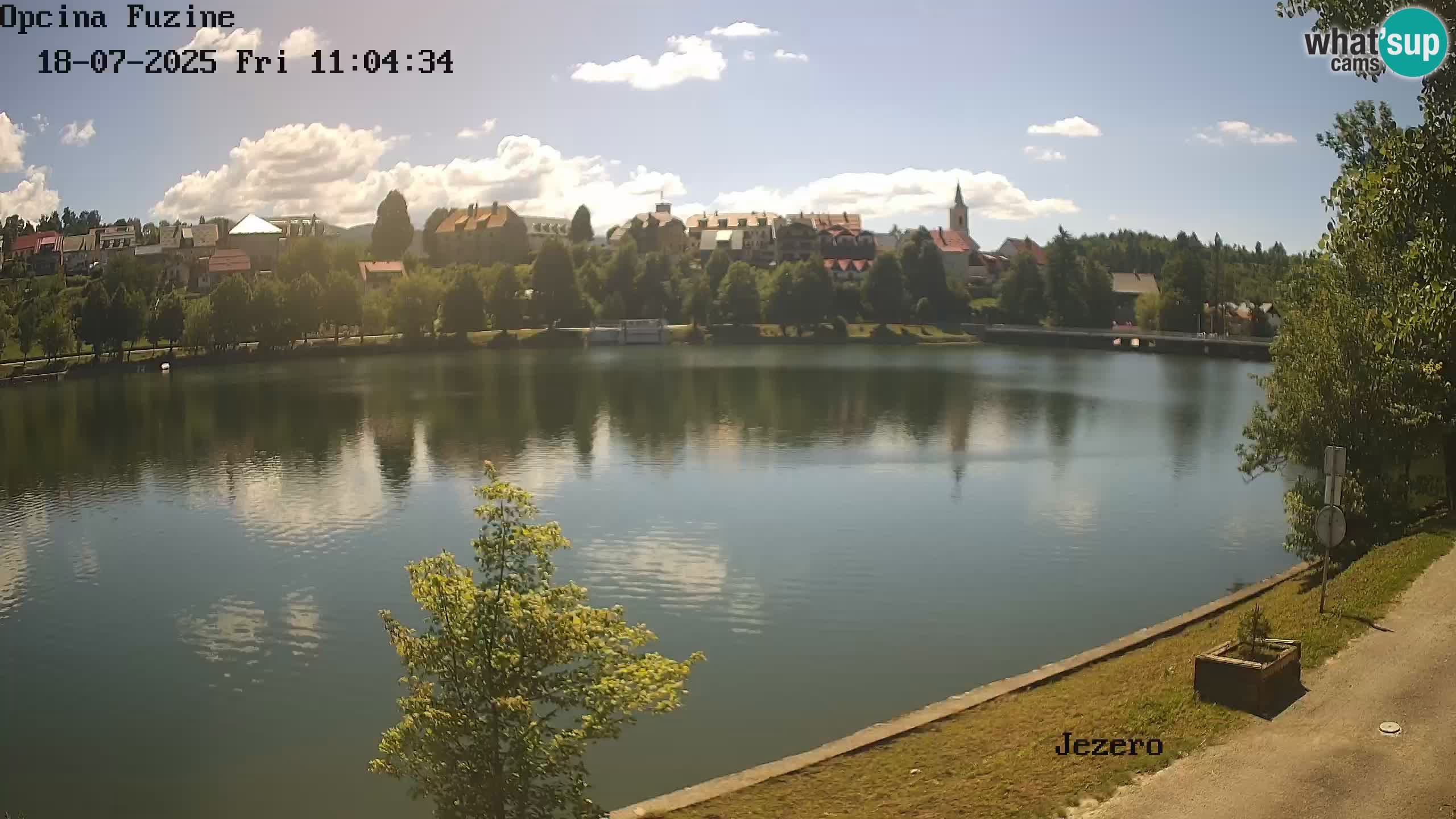 LIVE lago Bajer webcam Bajersko Jezero Fužine