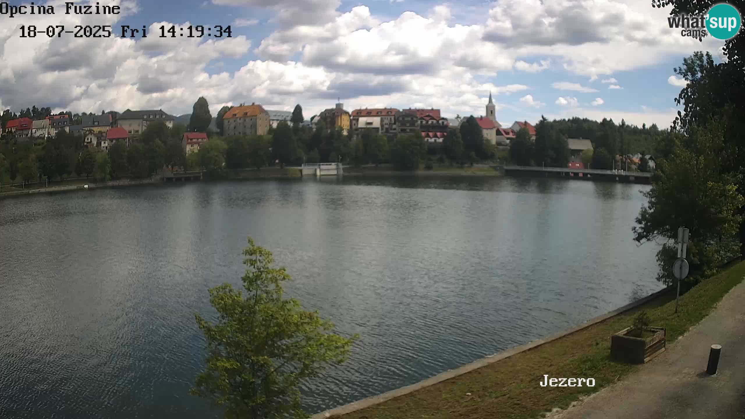 LIVE lago Bajer webcam Bajersko Jezero Fužine
