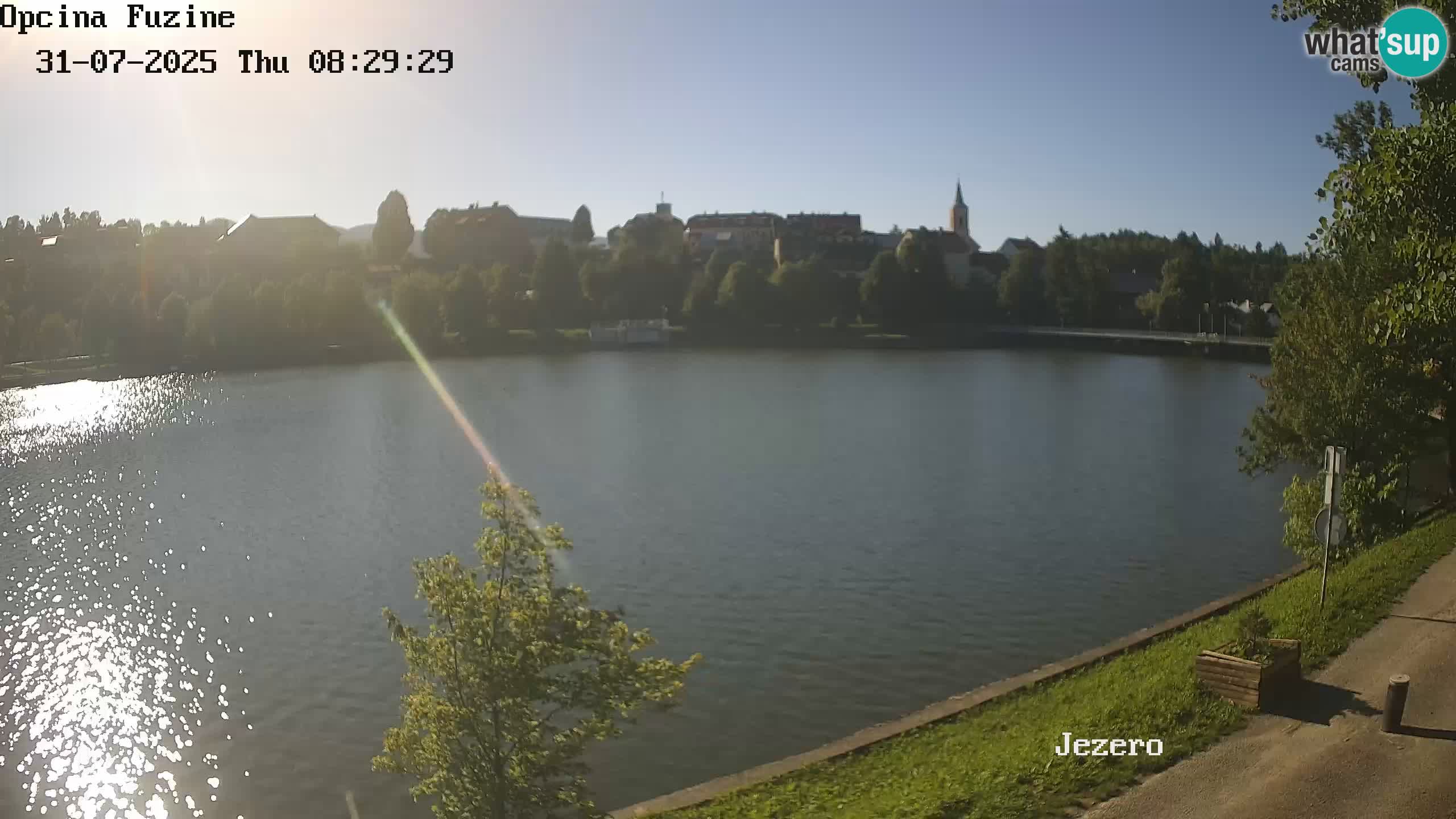 LIVE lago Bajer webcam Bajersko Jezero Fužine