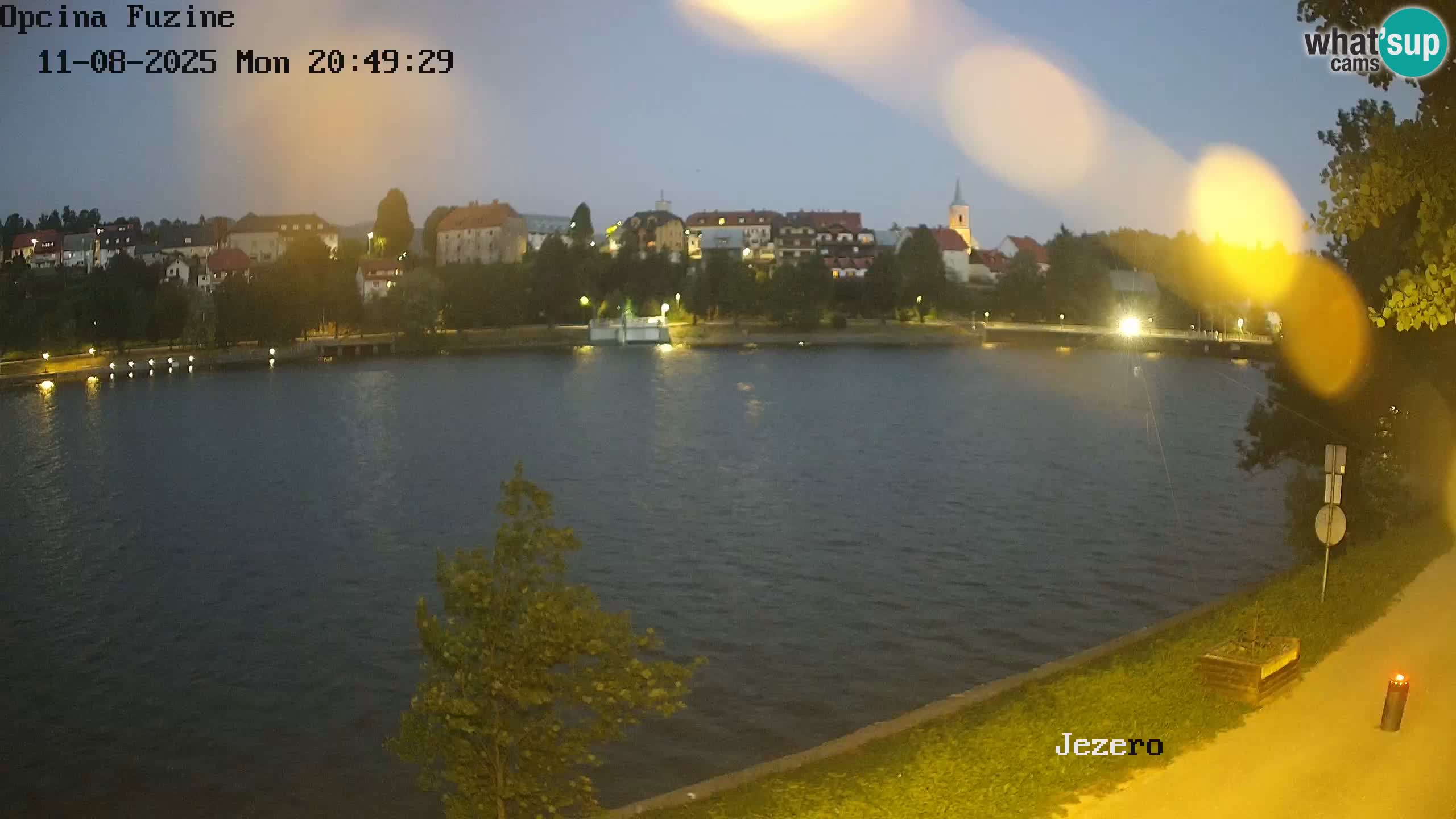 Bajersko Jezero web kamera Fužine