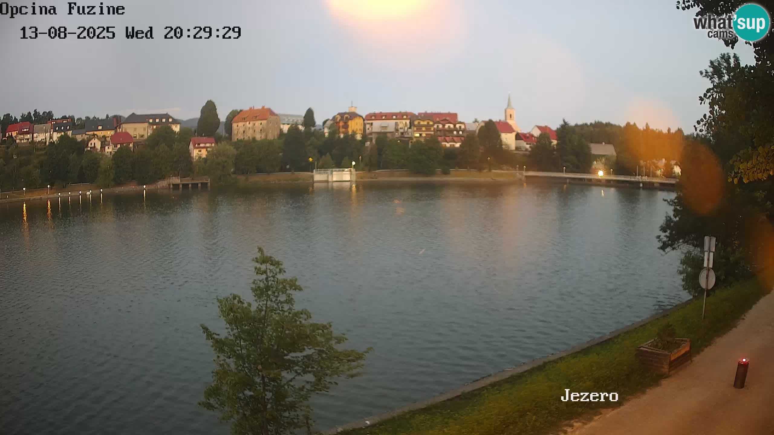 Bajersko Jezero web kamera Fužine