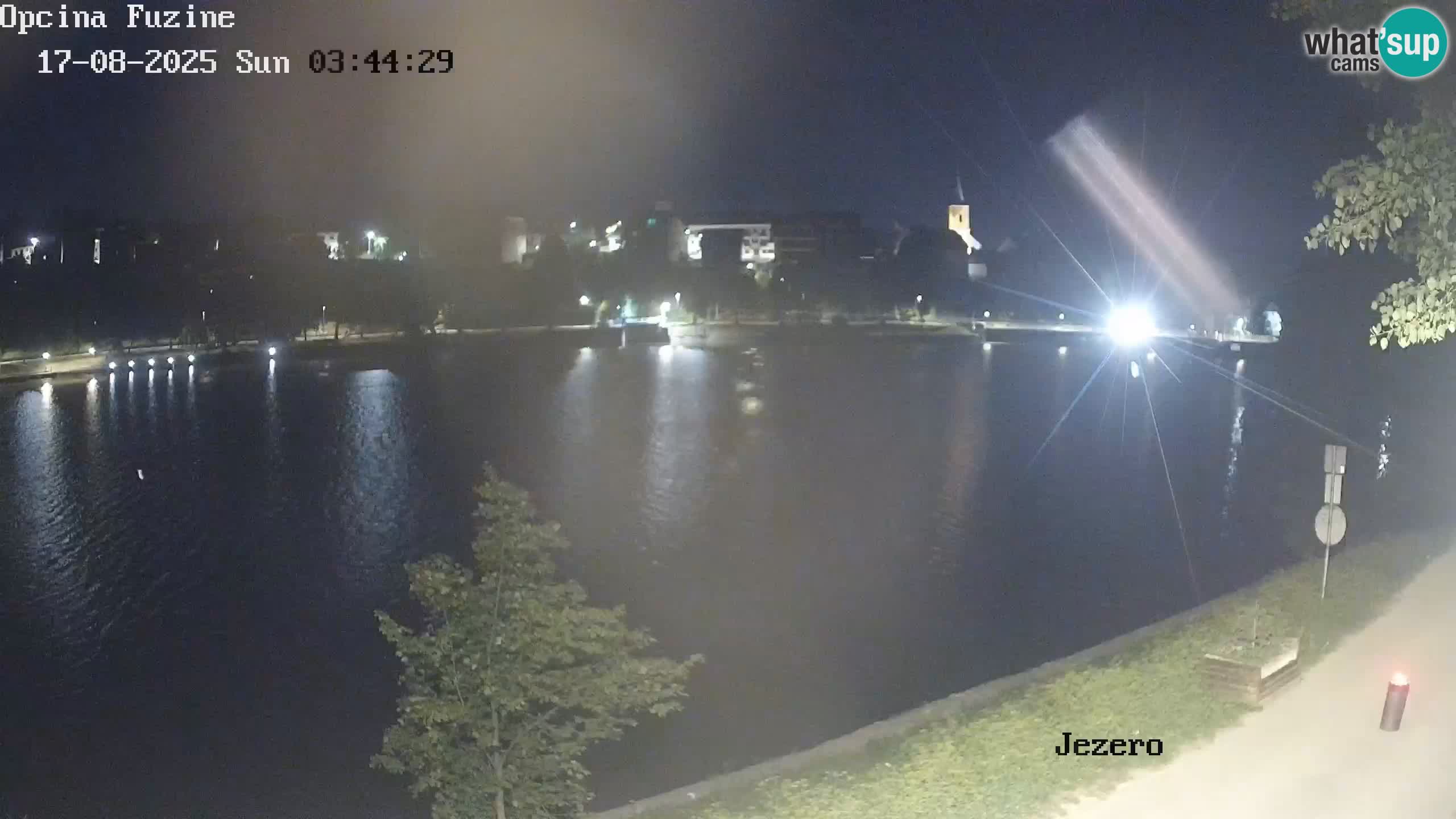 Bajersko Jezero web kamera Fužine
