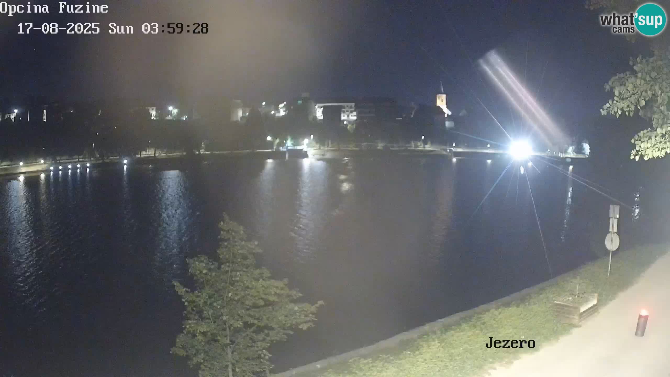 Bajersko Jezero web kamera Fužine
