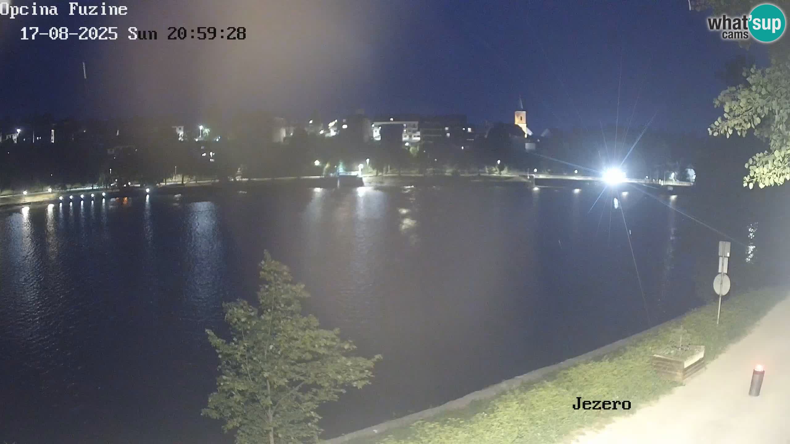 LIVE lago Bajer webcam Bajersko Jezero Fužine