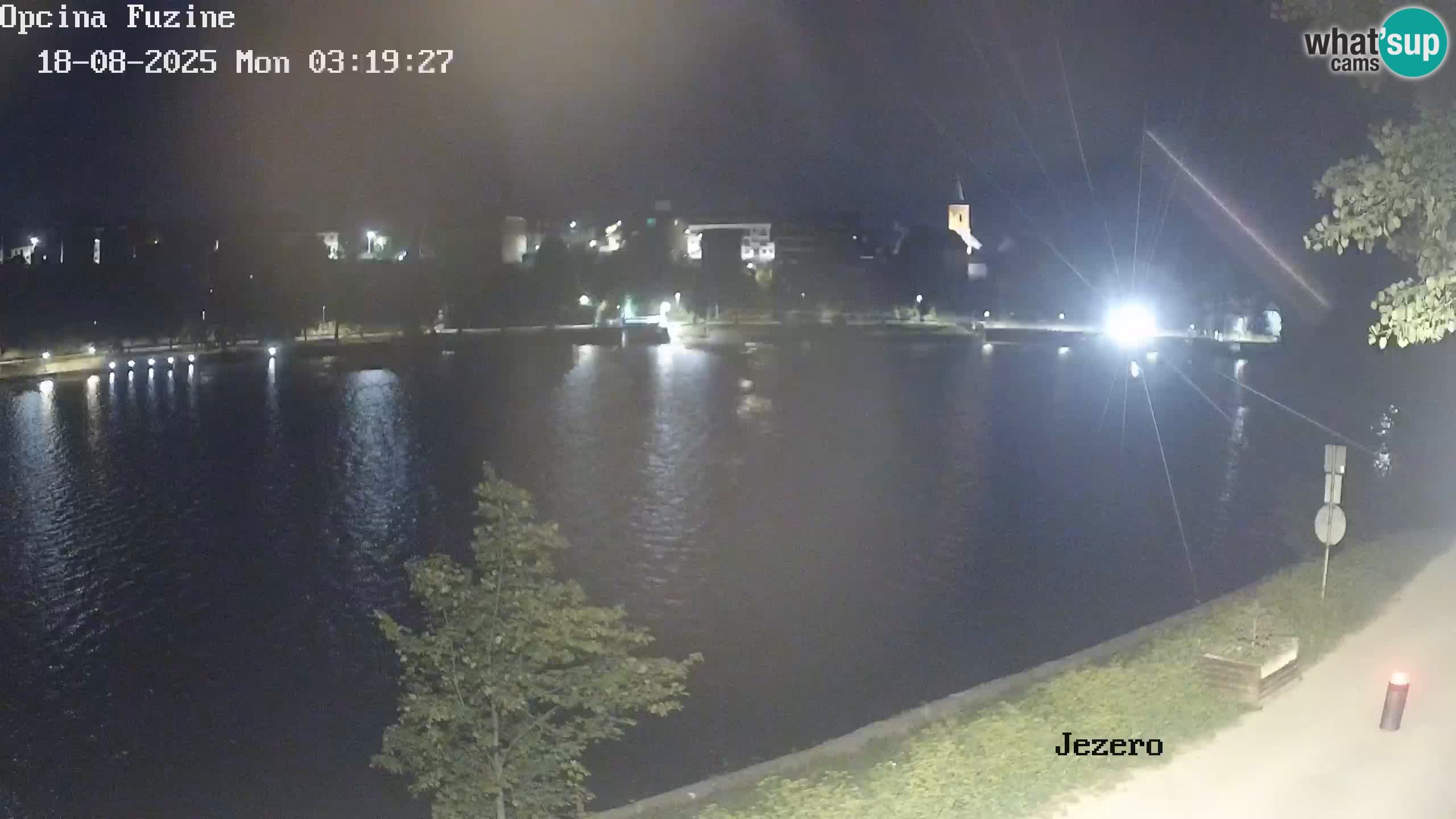 Bajersko Jezero web kamera Fužine