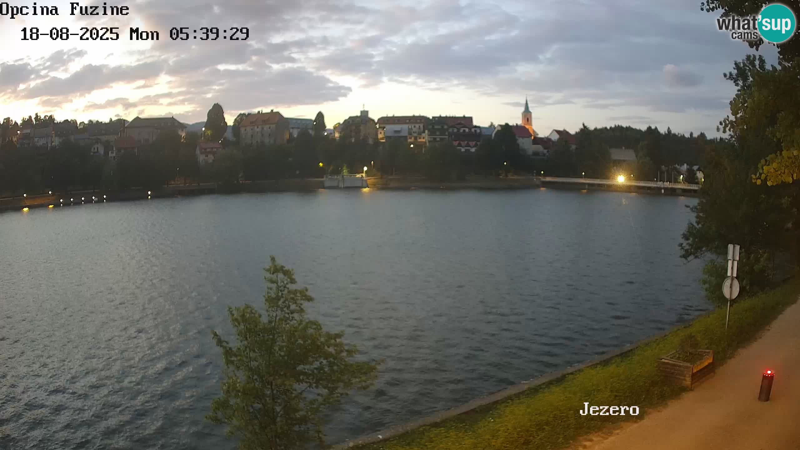 Bajersko Jezero web kamera Fužine