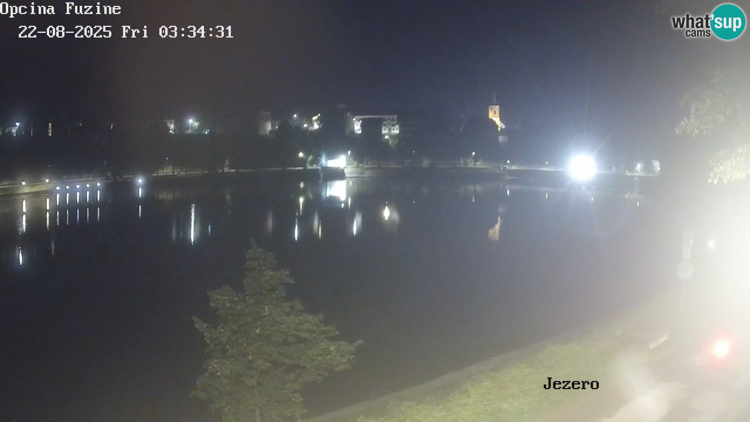 Bajersko Jezero web kamera Fužine