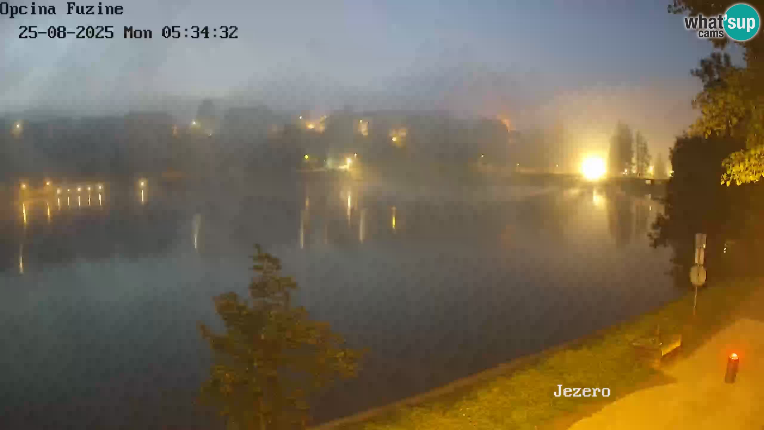 Bajersko Jezero web kamera Fužine