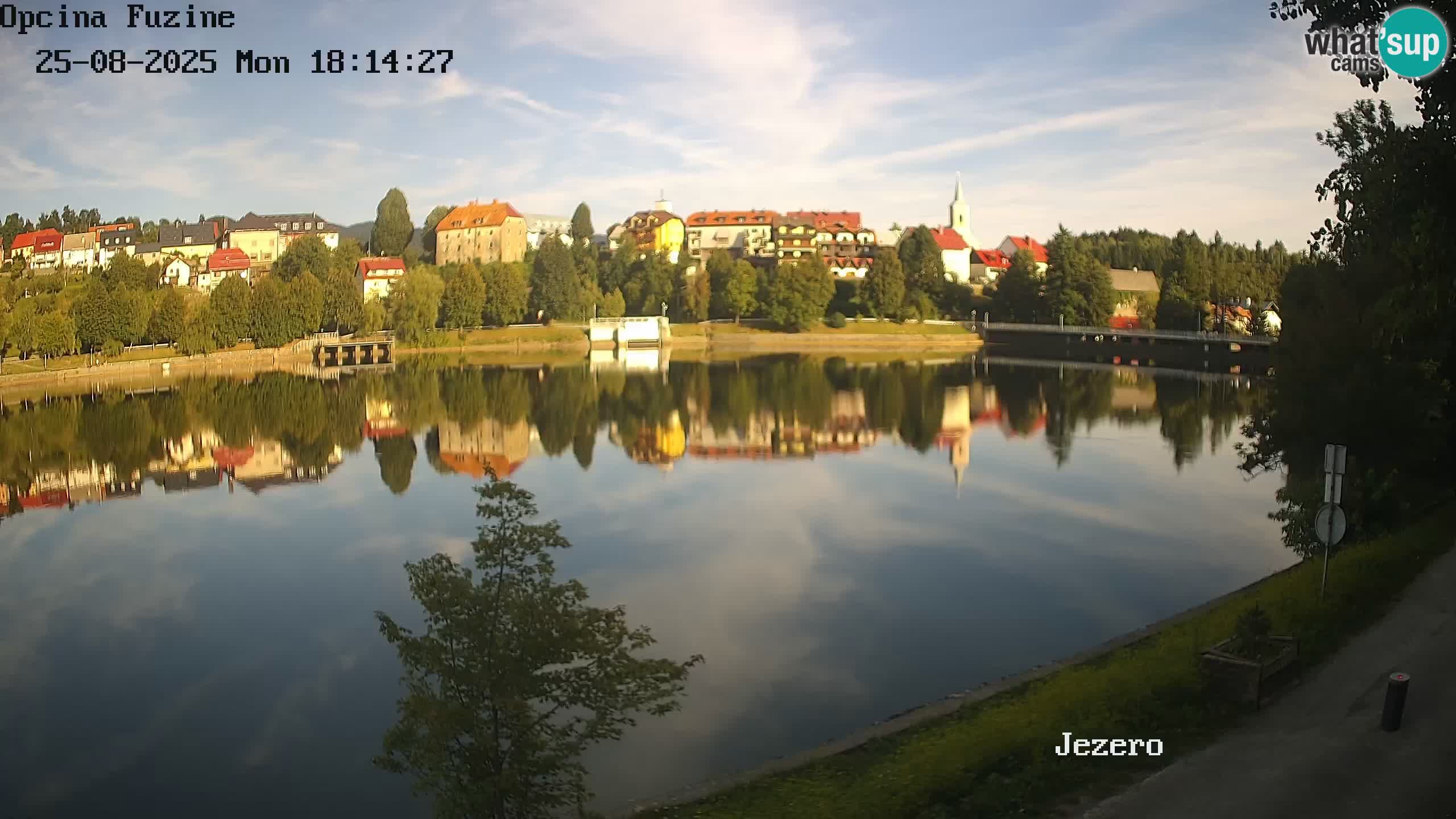 Bajersko Jezero web kamera Fužine
