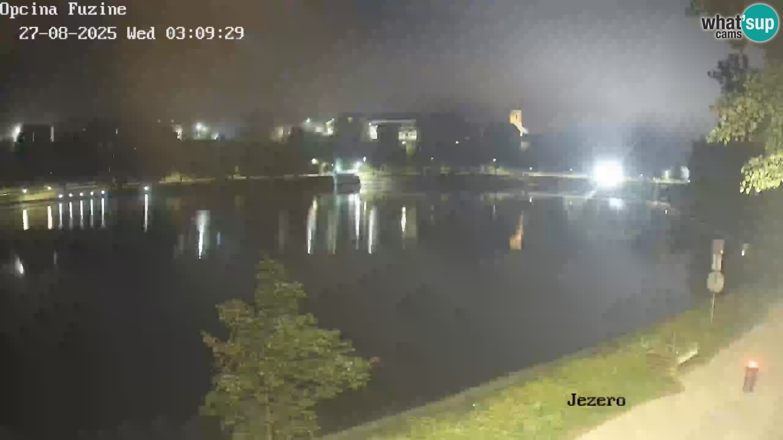 Bajersko Jezero web kamera Fužine