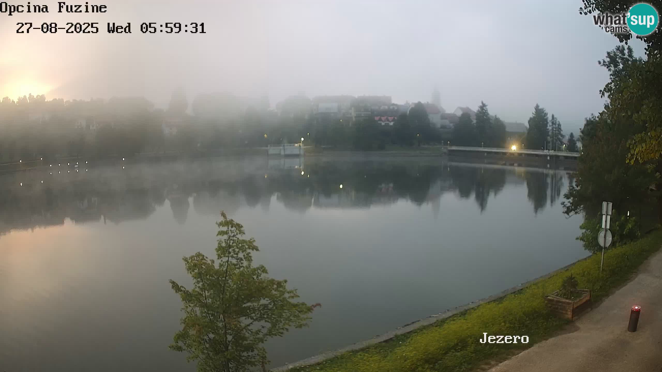 Bajersko Jezero web kamera Fužine