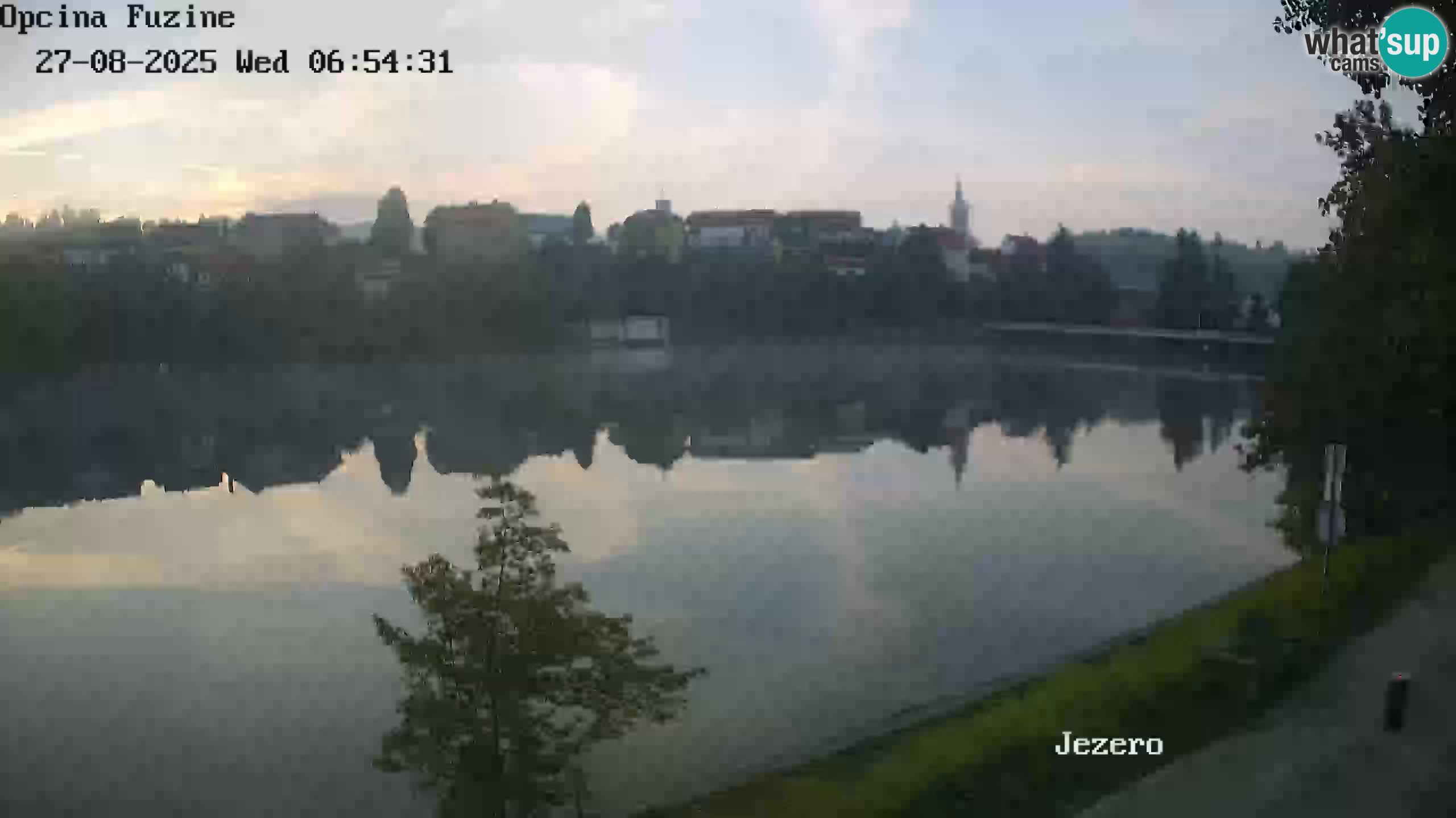 Bajersko Jezero web kamera Fužine