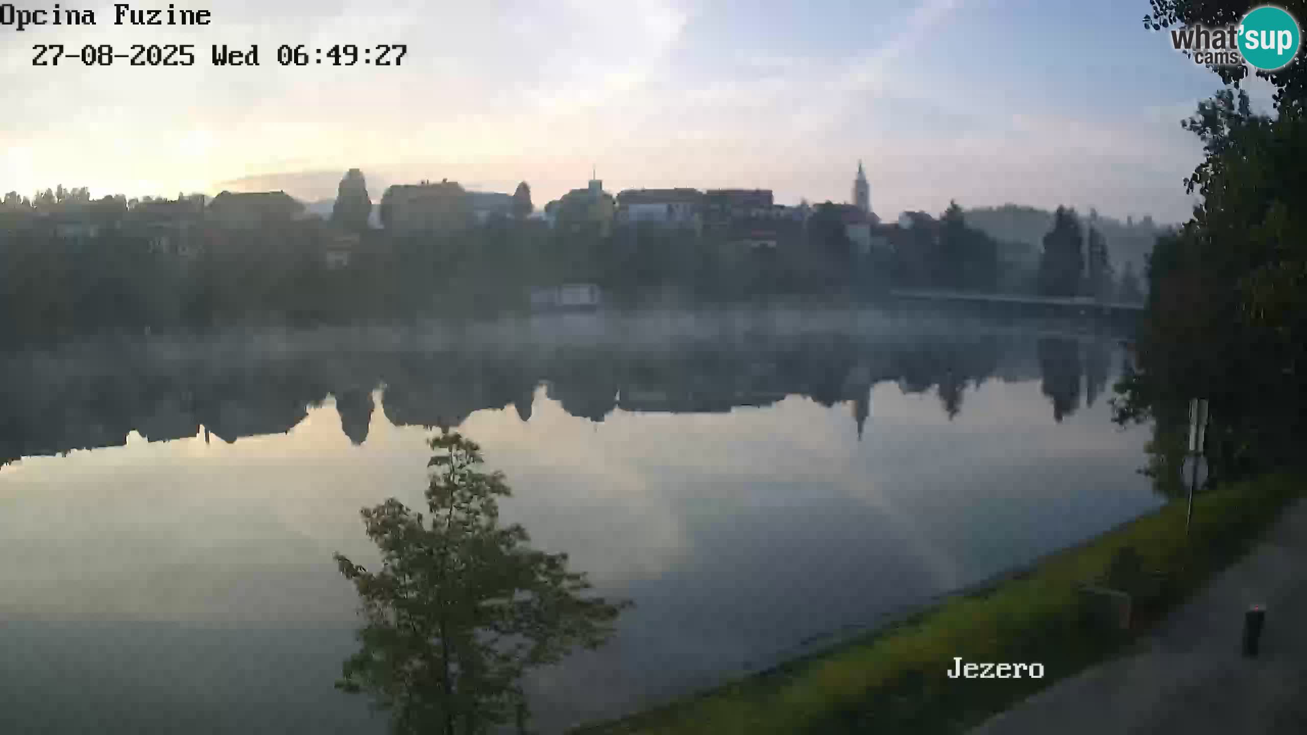 Bajersko Jezero web kamera Fužine