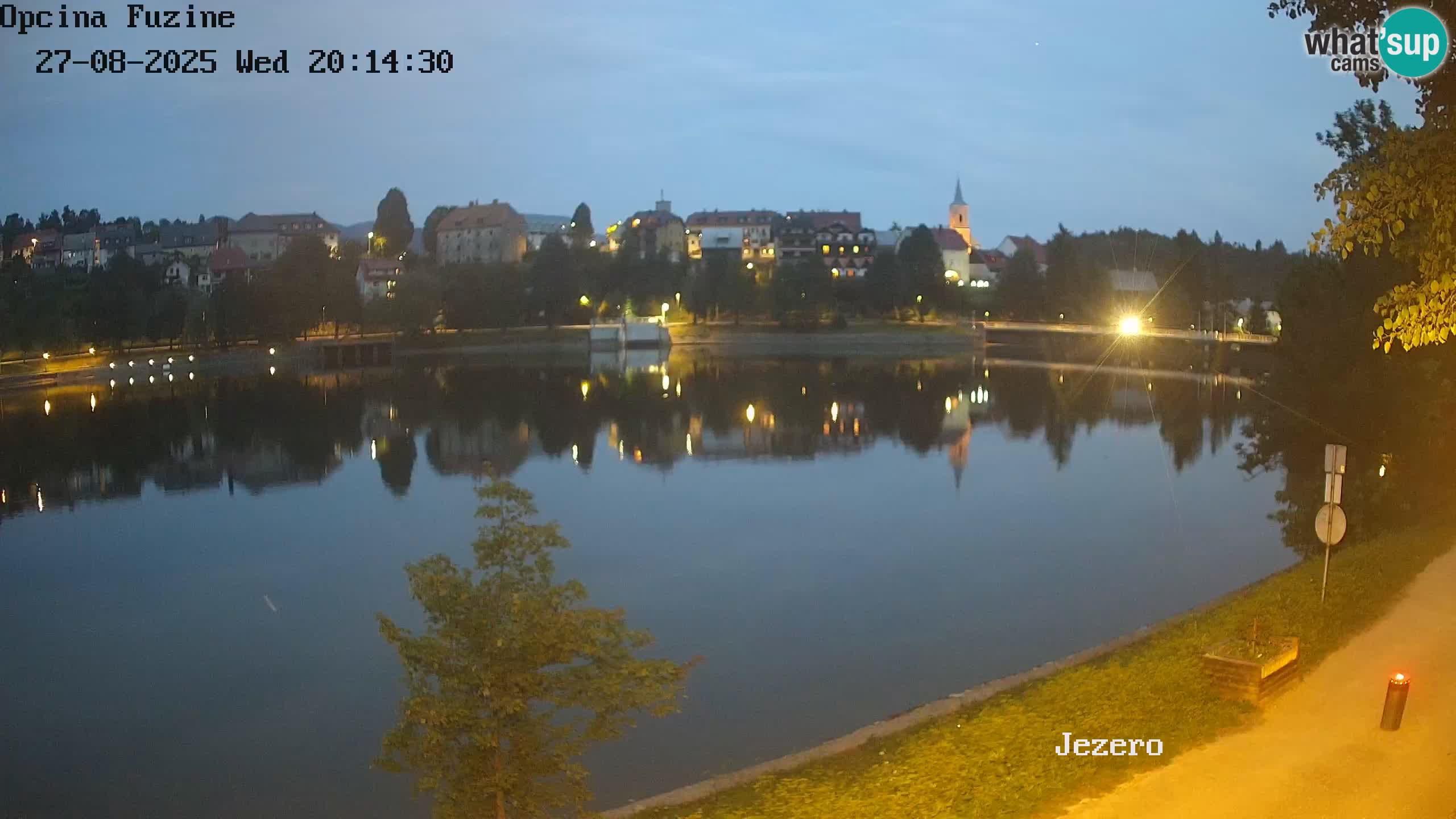 Bajersko Jezero web kamera Fužine