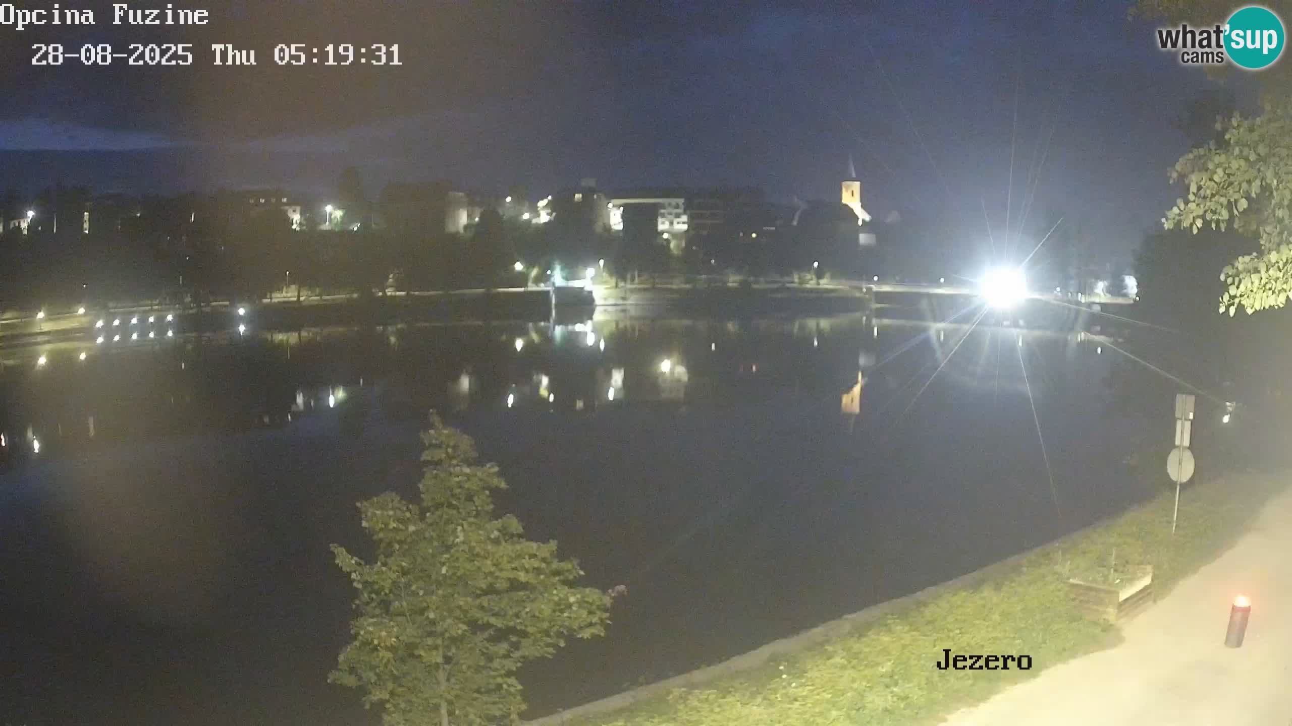 Bajersko Jezero web kamera Fužine