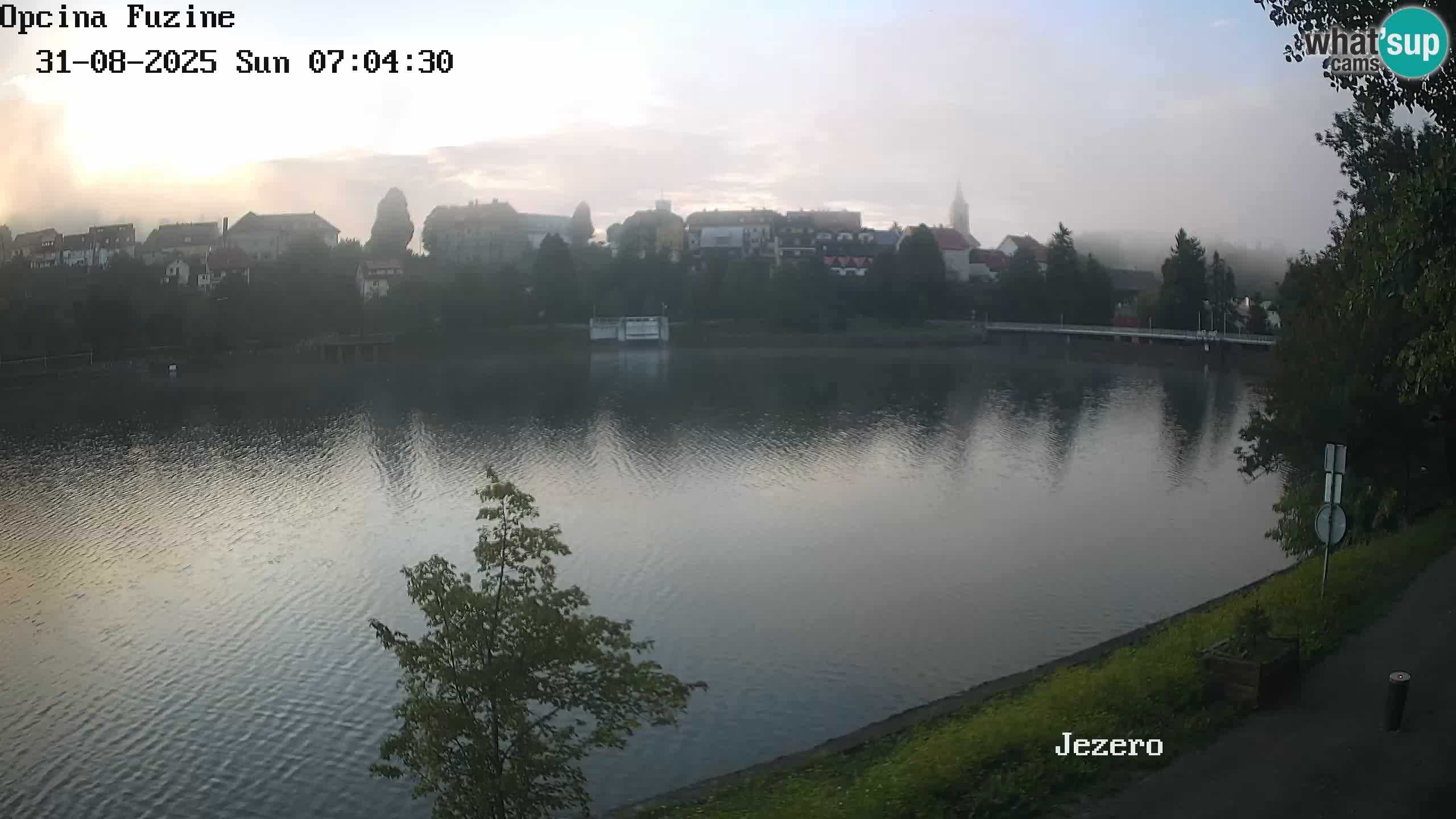 Bajersko Jezero web kamera Fužine