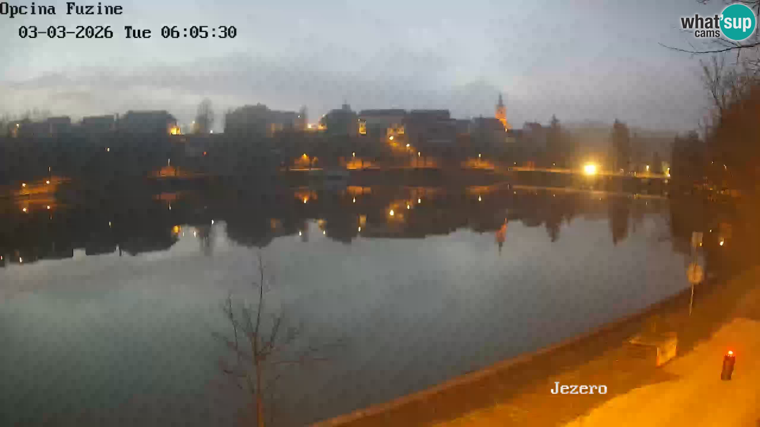 Bajersko Jezero web kamera Fužine