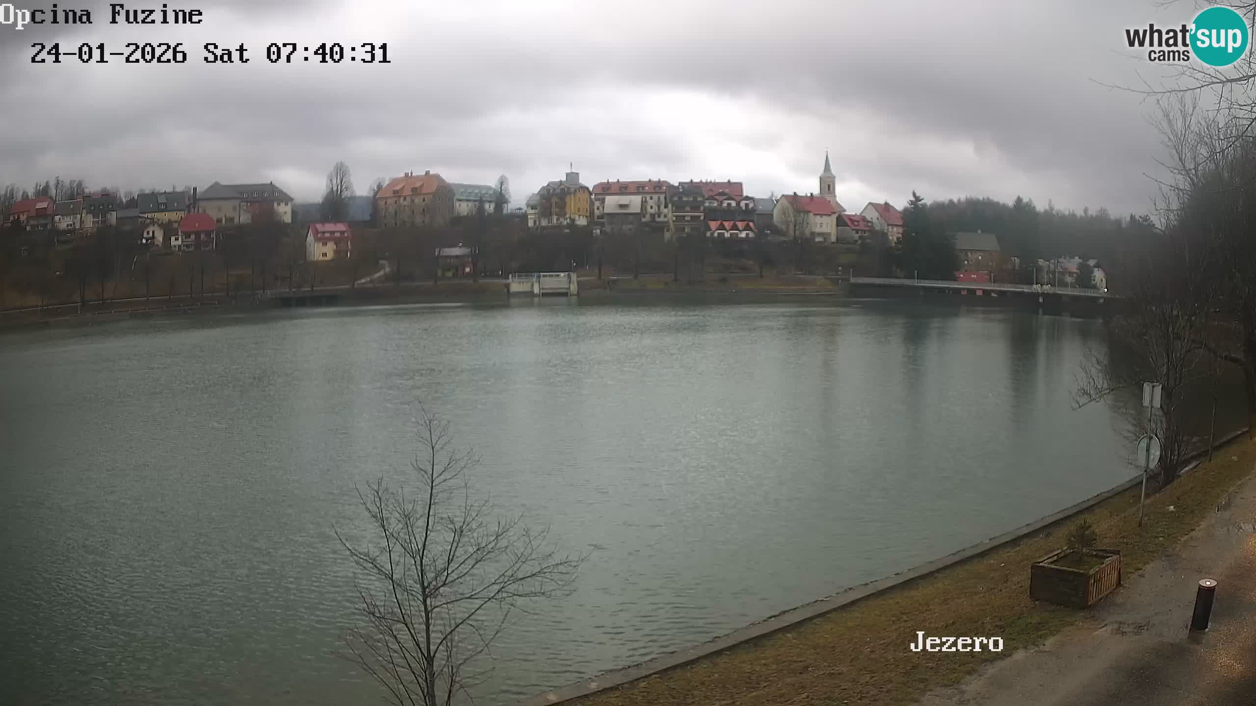 Bajersko Jezero web kamera Fužine