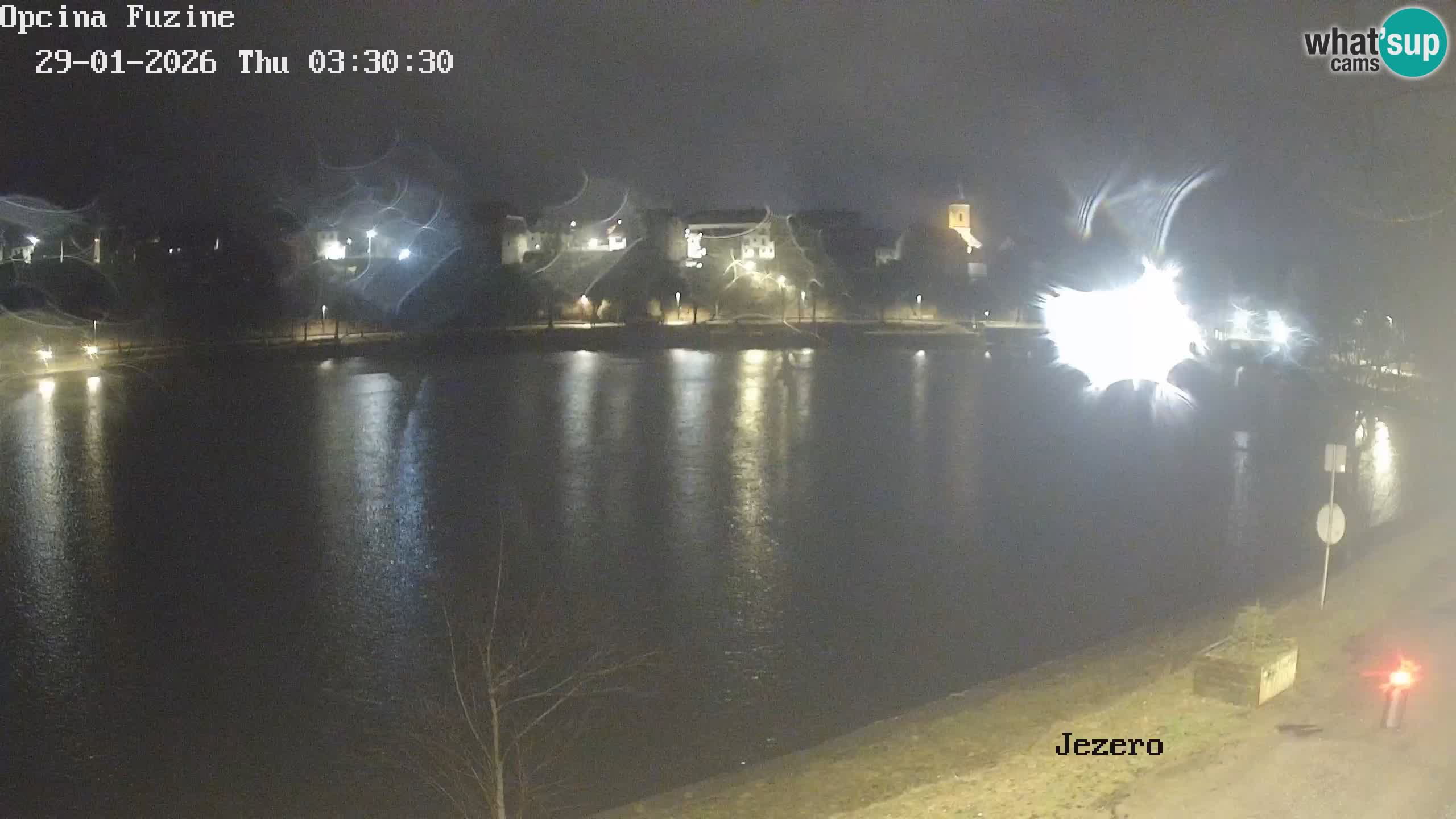 Bajersko Jezero web kamera Fužine