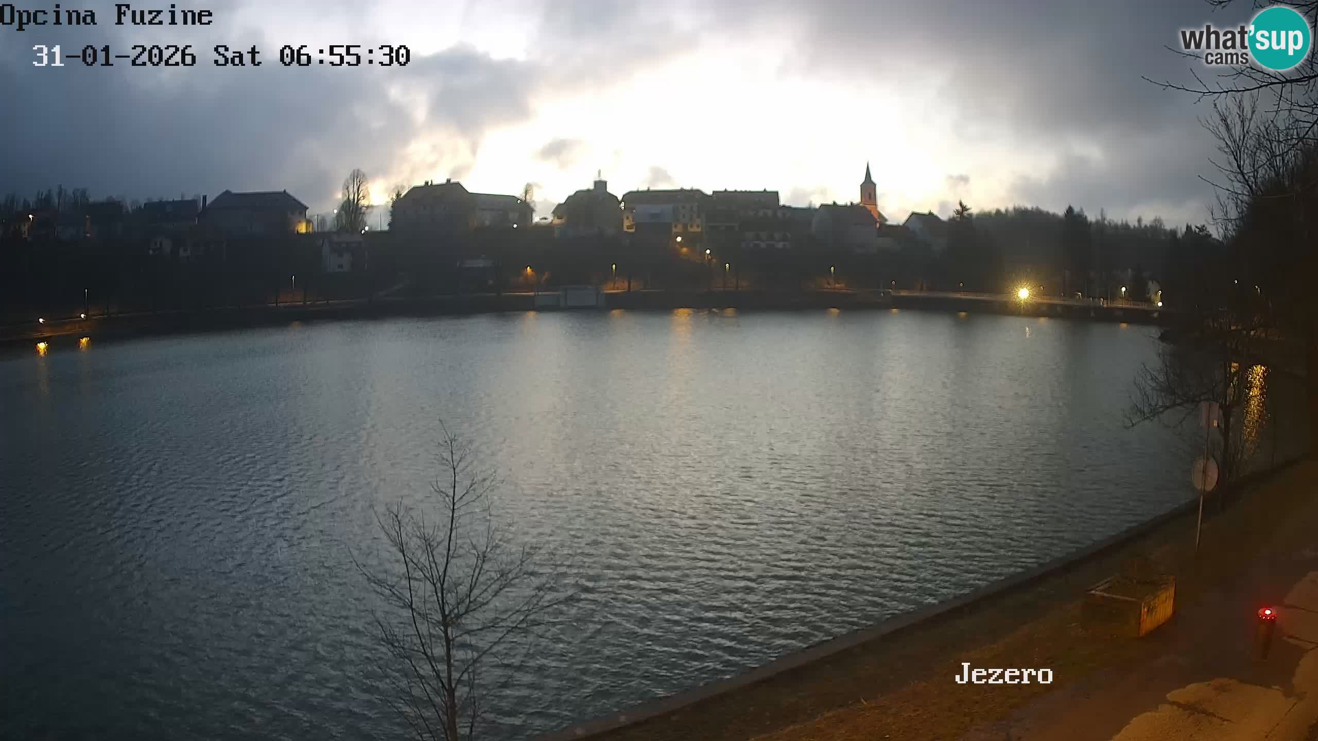 Bajersko Jezero web kamera Fužine