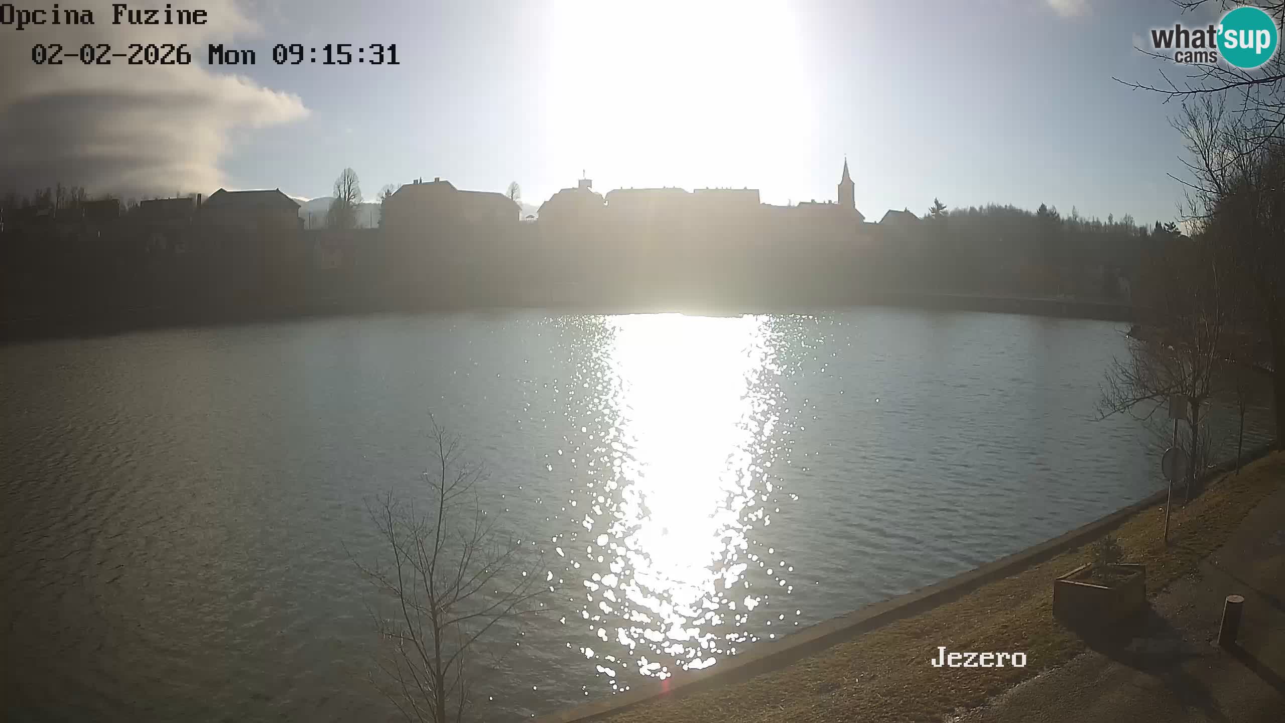 Bajersko Jezero web kamera Fužine