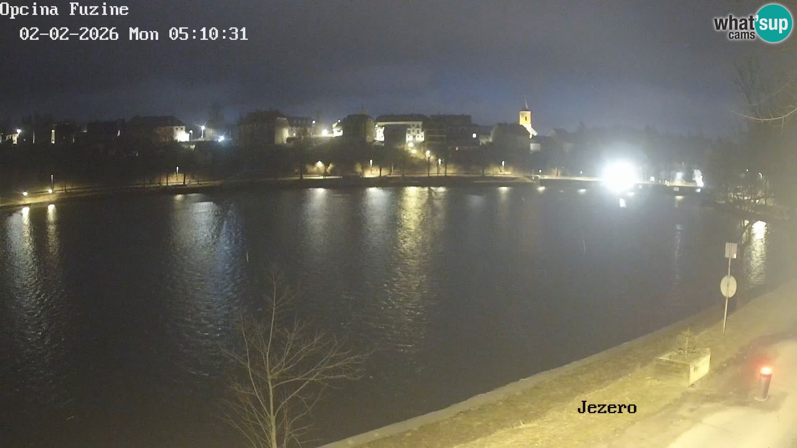 Bajersko Jezero web kamera Fužine